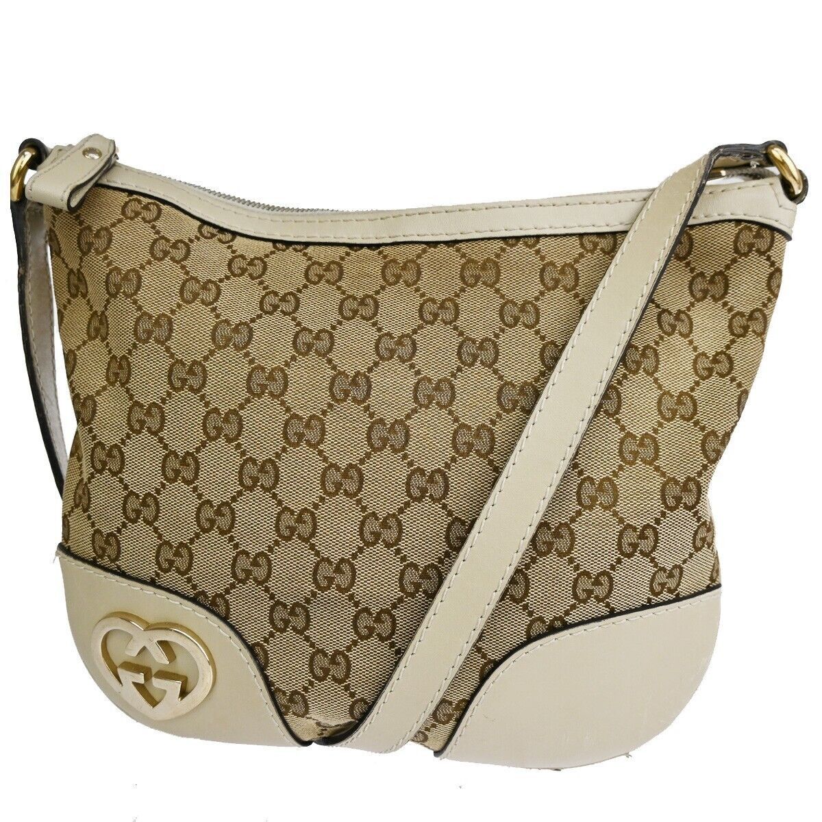 Gucci Gg Canvas Beige Canvas Shoulder Bag (Pre-Owned) Size ONE SIZE - 1 Thumbnail