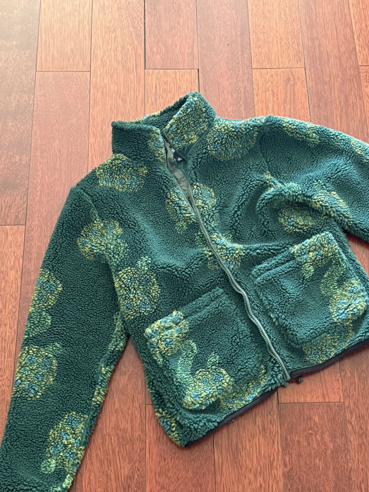 Stussy Stussy Fleece Jacket Green Size US S / EU 44-46 / 1 - 1 Thumbnail