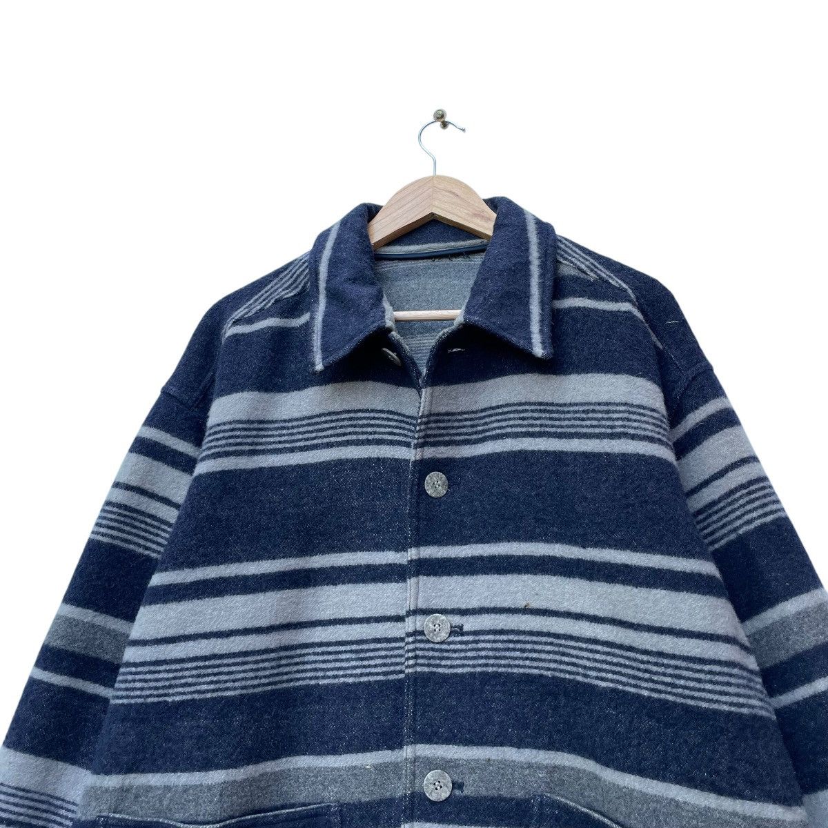 Native × Vintage 💥 Vintage Japanese Brand Astray Native Stripe Dual Pocket Size US L / EU 52-54 / 3 - 3 Thumbnail