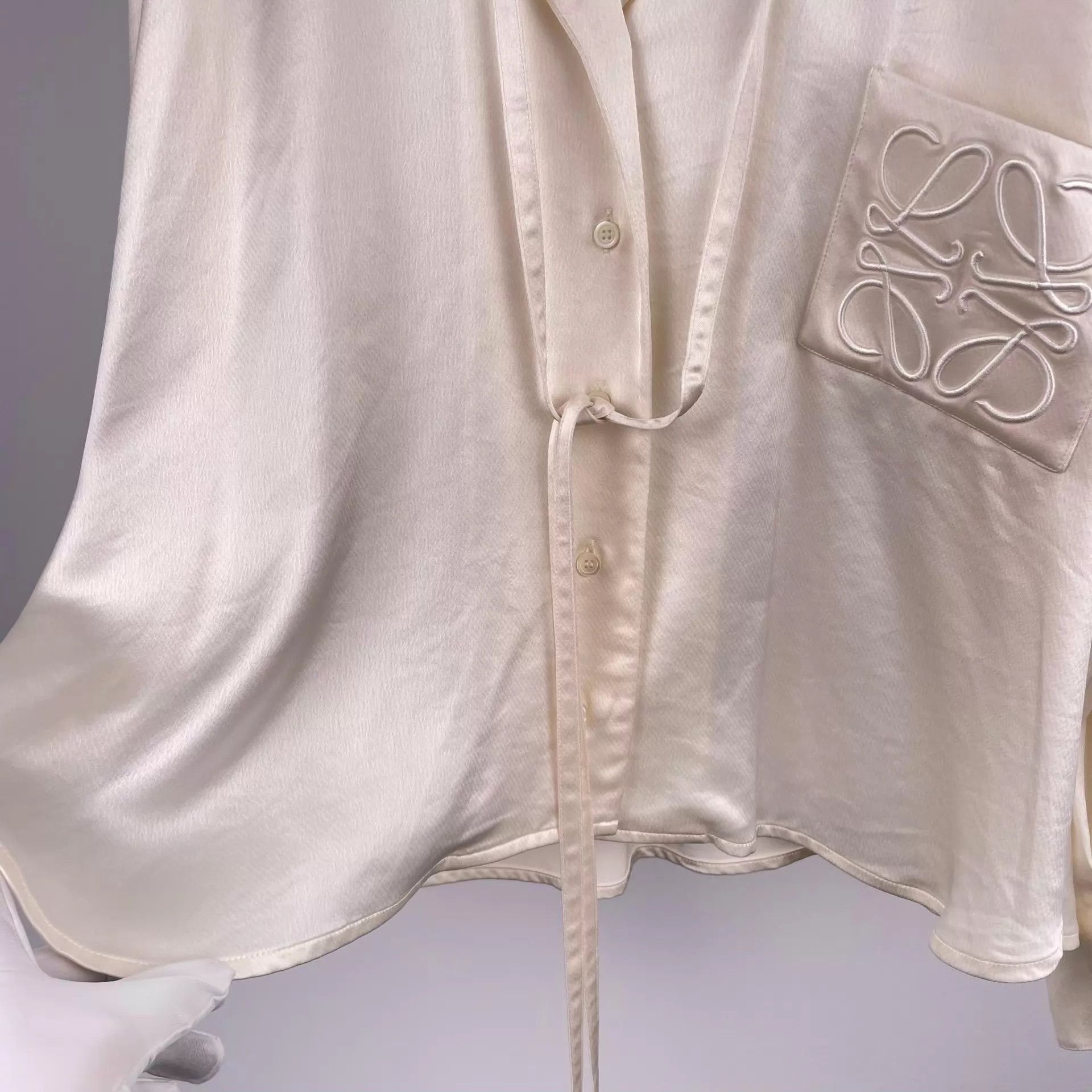 Loewe Loewe Silk & Triacetate Shirt Jacket Women's 34 Size XXS / US 00 / IT 34 - 9 Thumbnail