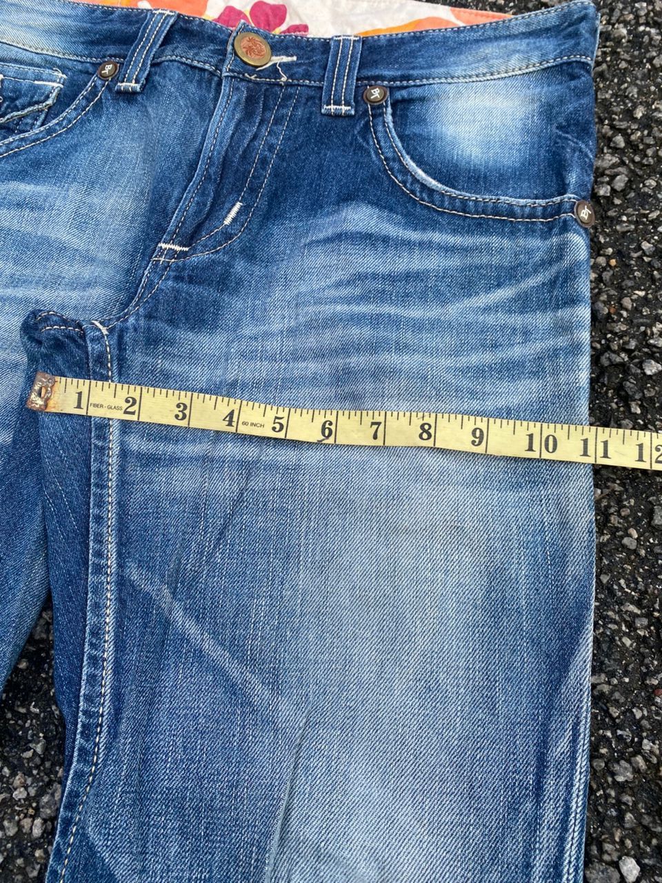Edwin 💥FLARE 💥VINTAGE EDWIN BLUE TRIP DISTRESSED DENIM Size US 34 / EU 50 - 4 Thumbnail