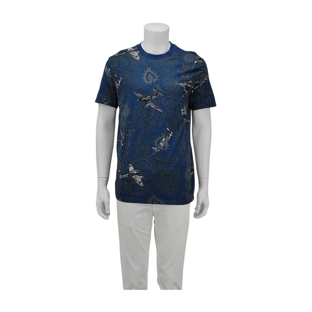 Givenchy Givenchy Paisley Airplane Print T-Shirt M Size US M / EU 48-50 / 2 - 1 Thumbnail