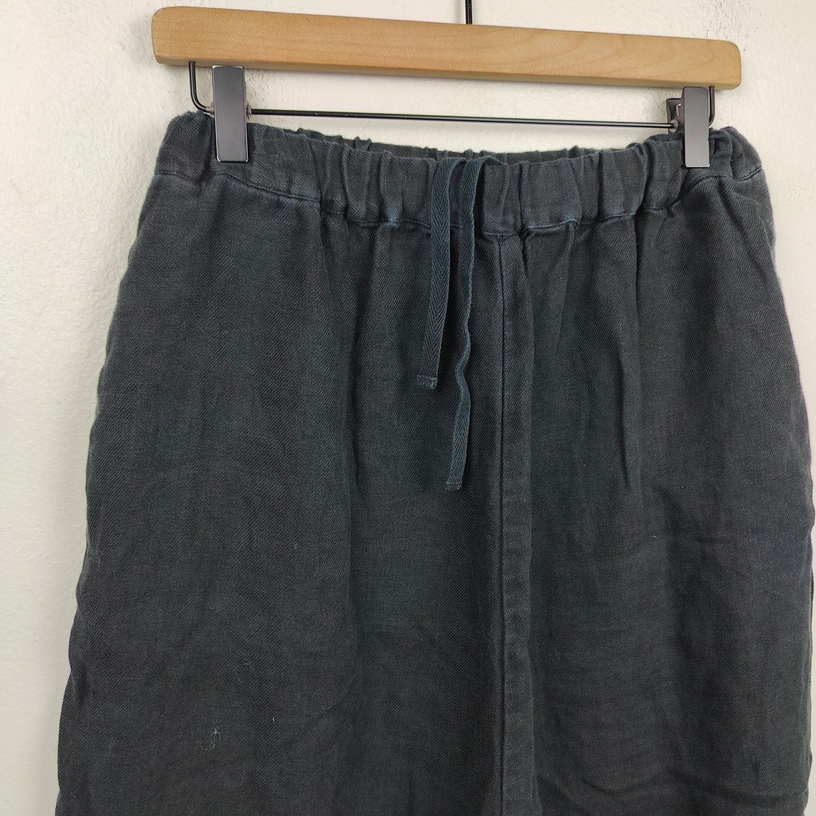 Other Maillot Linen Pants Womens 0 XS Black Wide Leg Relaxed Fit Size 27" / US 4 / IT 40 - 2 Thumbnail