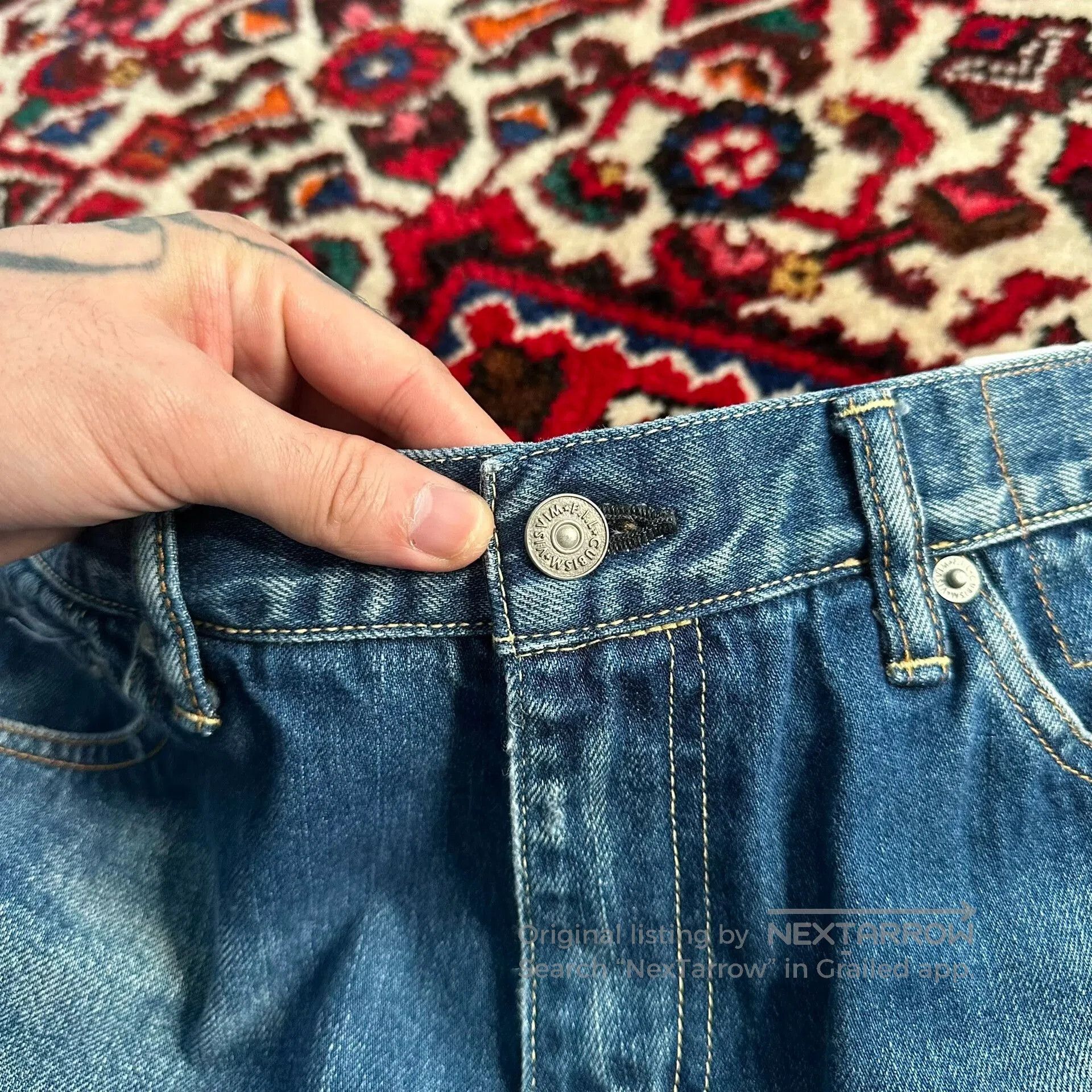 Visvim visvim 11aw washed denim jeans. Size US 34 / EU 50 - 6 Thumbnail