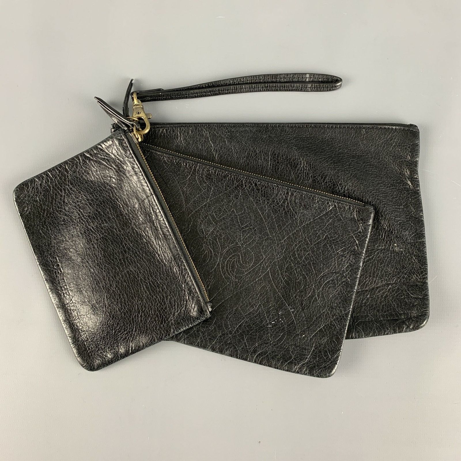 Hobo HOBO Black Leather Wristlet Handbag & Leather Goods Size ONE SIZE - 1 Thumbnail