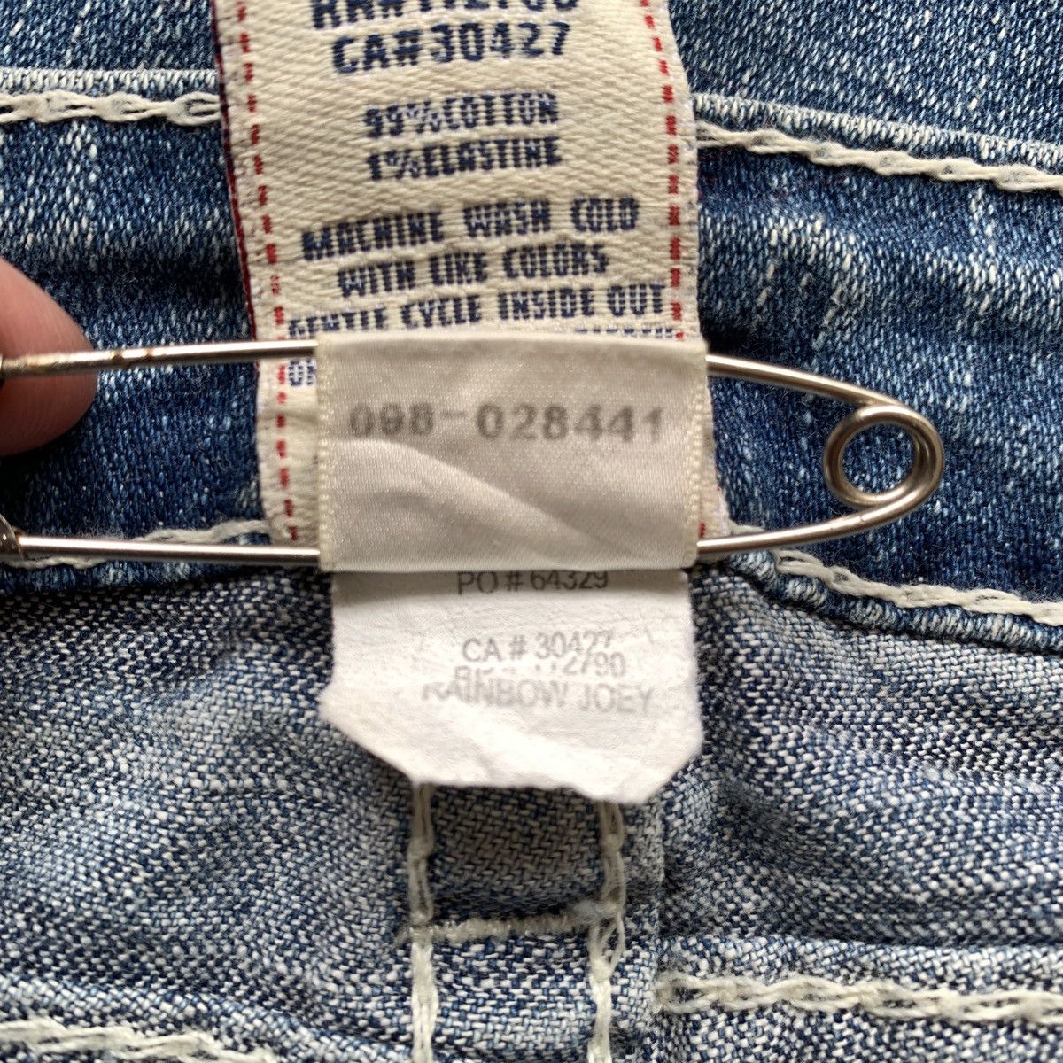True Religion 2000’s True Religion Joey Distressed Bootcut Flare Pants Size US 28 / EU 44 - 13 Thumbnail