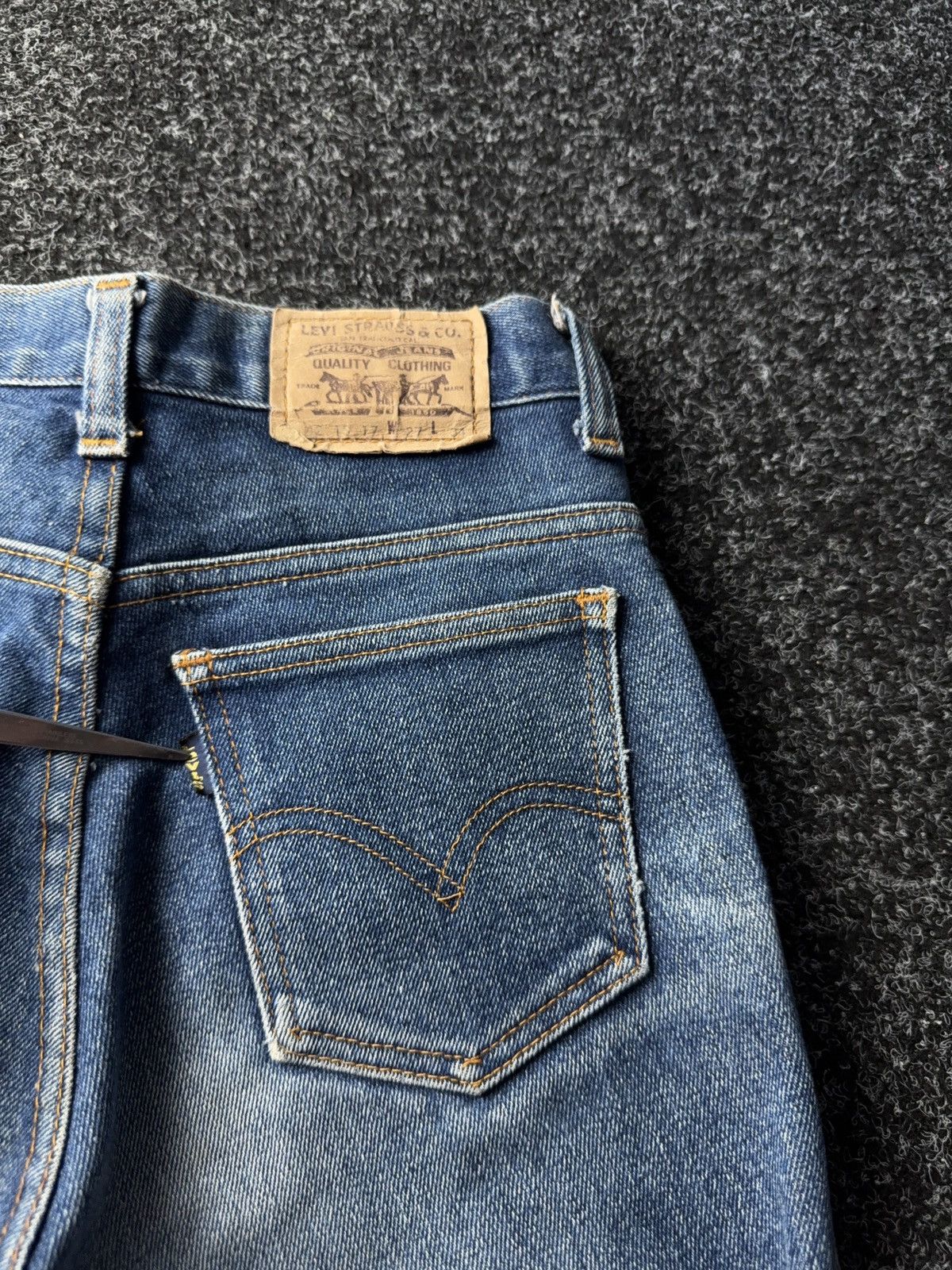 Levi's × Levi's Vintage Clothing × Vintage Vintage 90s Levi’s Zip Skinny Denim Jeans Size 25" / US 0 / IT 36 - 14 Thumbnail