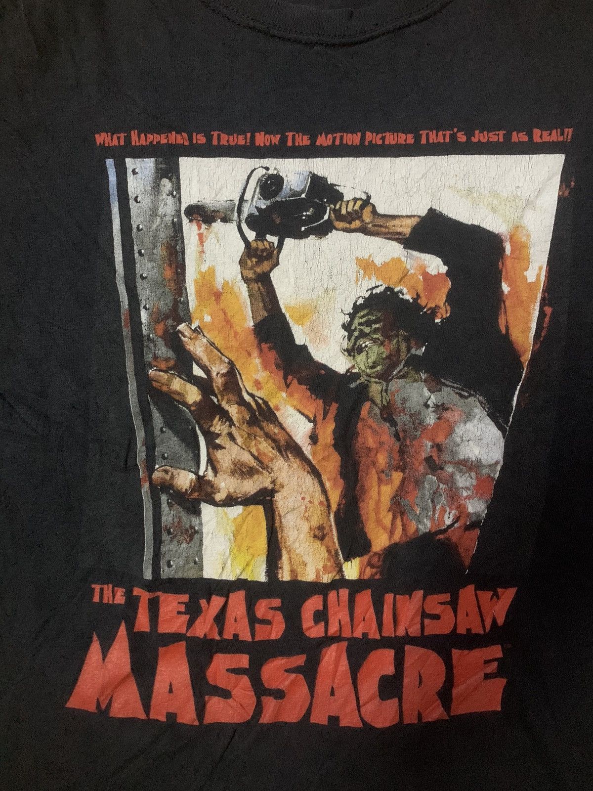 Expert Horror Vintage 90’s Movie The Texas Chainsaw Massacre Tee Size US L / EU 52-54 / 3 - 3 Thumbnail