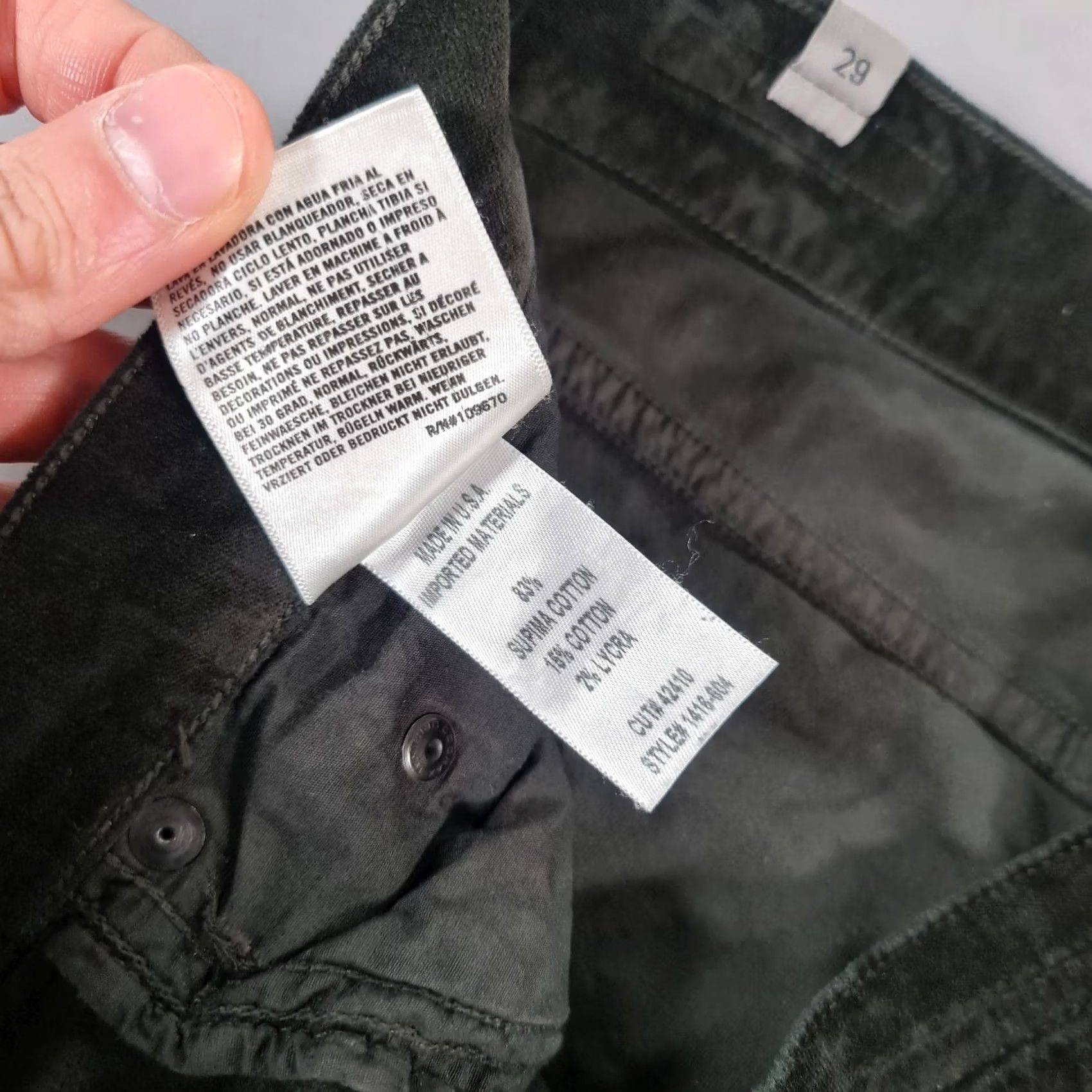 Citizens Of Humanity Citizens of Humanity Jeans Green W29 L29 Slim Skinny Stretch 5-Pocket Womens Vintage No Size 29" - 7 Thumbnail