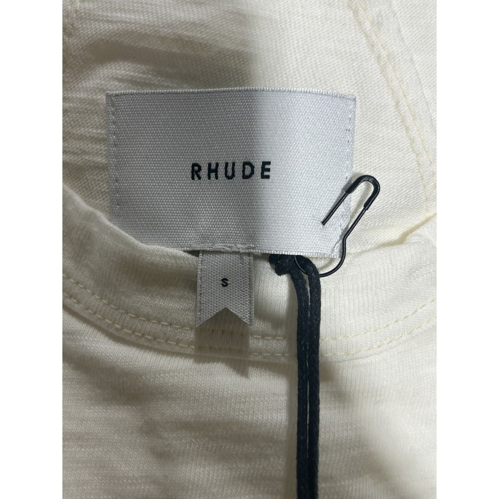 Rhude RHUDE LOGO SLUB WHITE TEE SIZE SMALL NEW Size US S / EU 44-46 / 1 - 6 Thumbnail