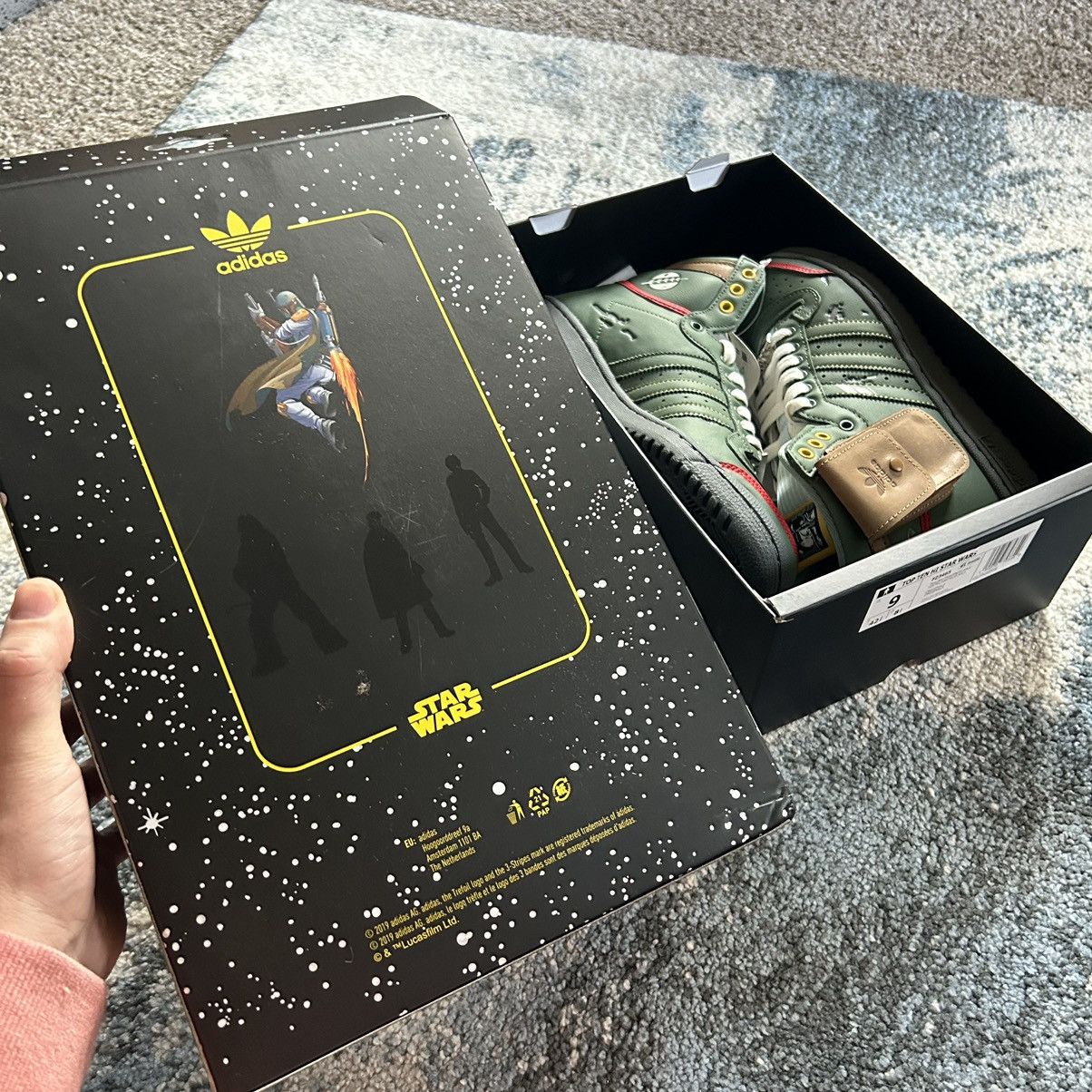 Adidas × Star Wars 2020 EMPiRE STRiKES BACK BOBA FETT TOP TEN Hi POUCH FZ3465 Size US 9 / EU 42 - 5 Thumbnail