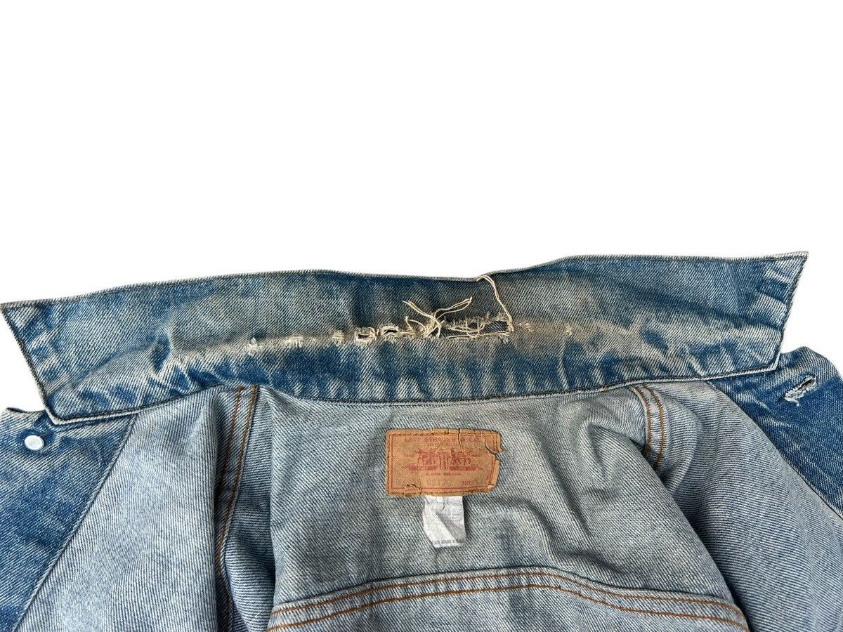 Levi's Trashed VTG 70s Levi’s Type 3 Distress Denim Trucker Jacket Size US L / EU 52-54 / 3 - 16 Thumbnail