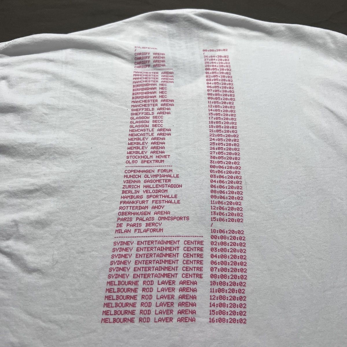 Band Tees Vintage 2002 Kylie Minogue Concert Tour Tee XL Dance-pop Size US XL / EU 56 / 4 - 10 Thumbnail