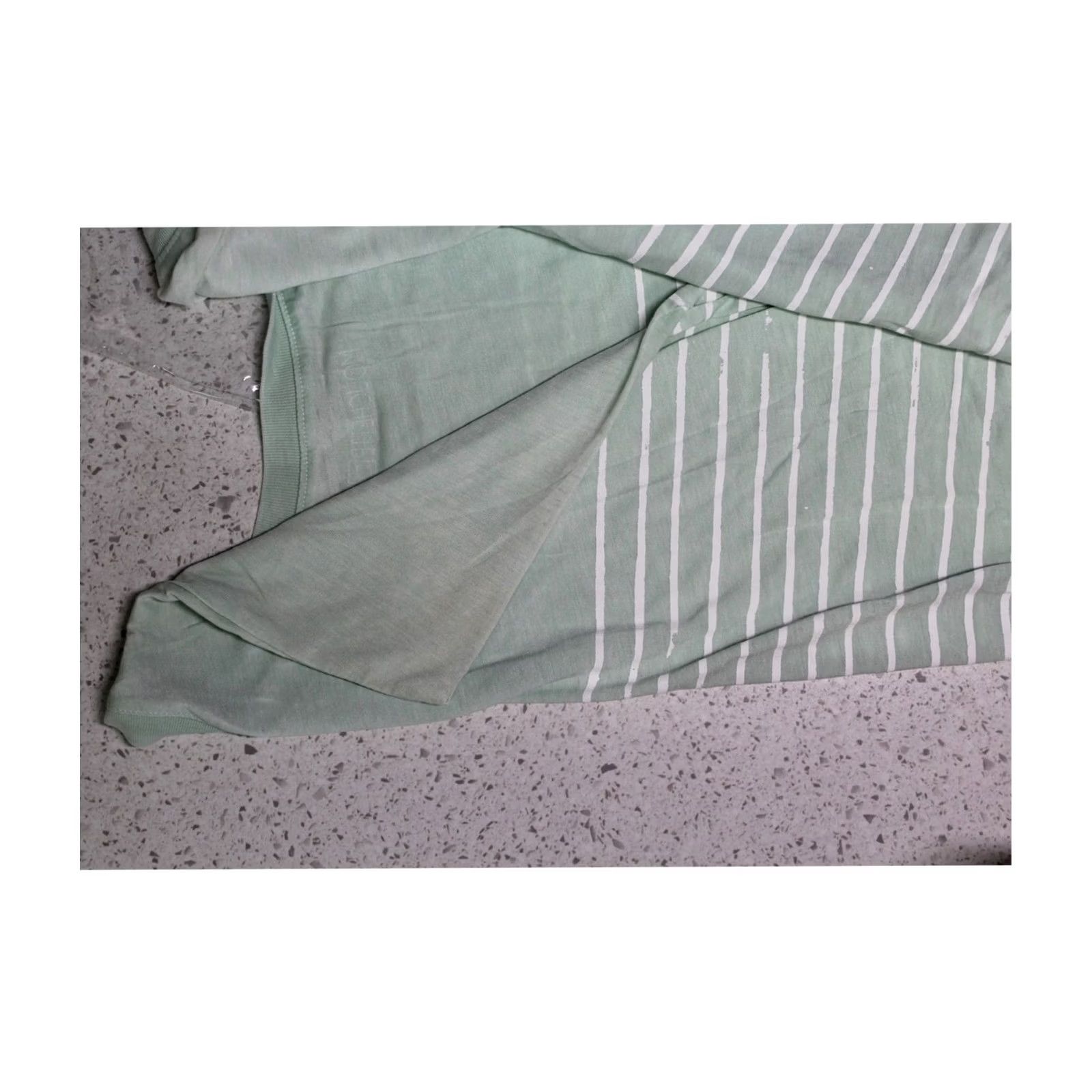 Vintage VINTAGE Mouchette Womens Distressed Stripes Graphic T-Shirt, mint, M Size M / US 6-8 / IT 42-44 - 3 Thumbnail