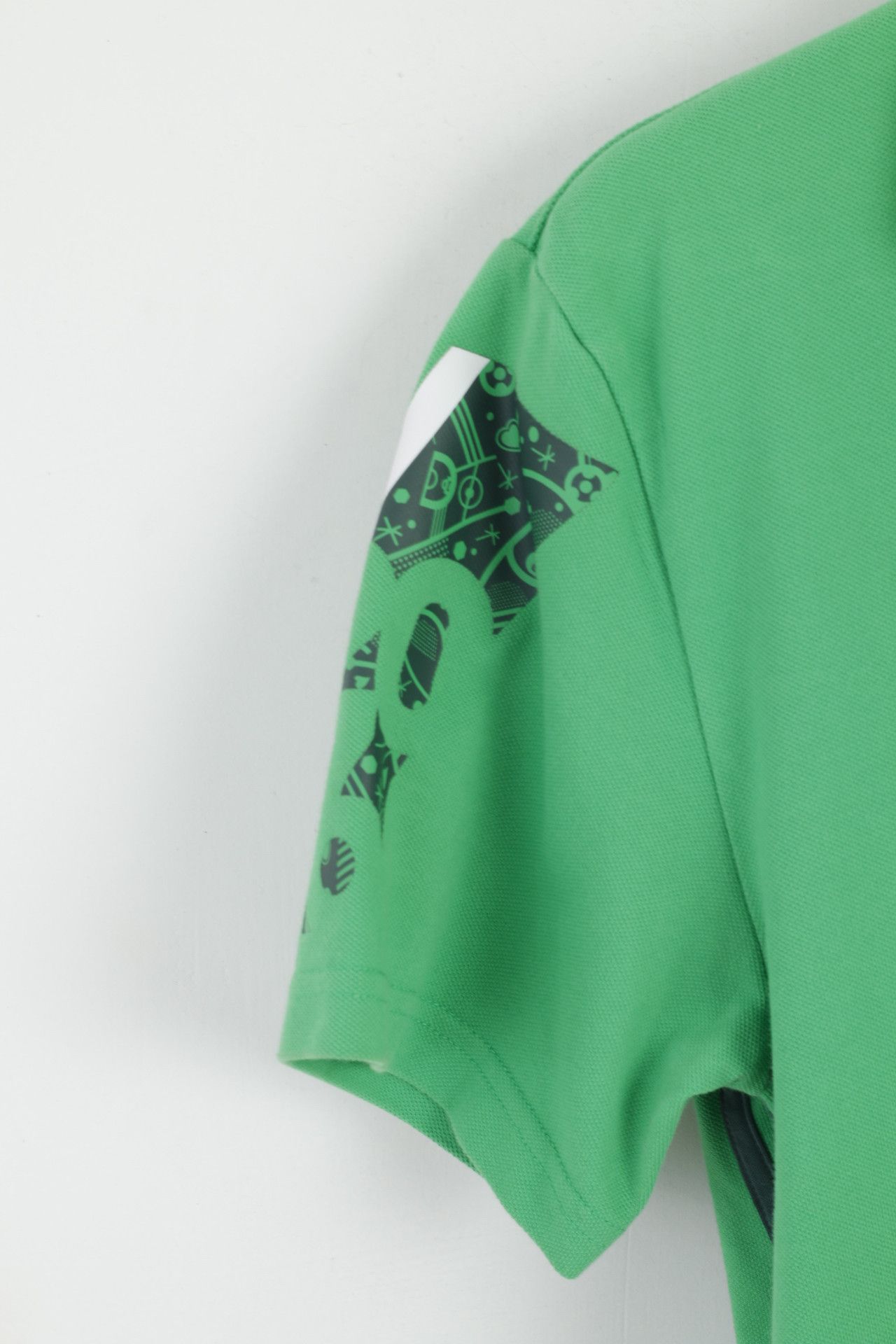 Adidas Adidas Men M Polo Shirt Green Cotton Euro 2016 6398 Size US M / EU 48-50 / 2 - 6 Thumbnail