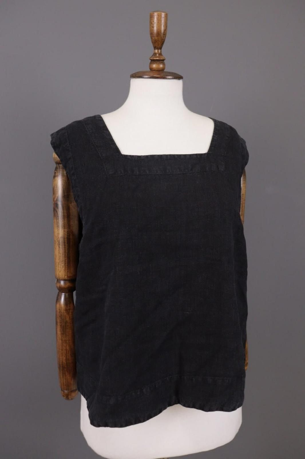Oscar De La Renta Oska Linen Gray Sleeveless Summer Shirt Blouse Size 3 Size M / US 6-8 / IT 42-44 - 4 Thumbnail