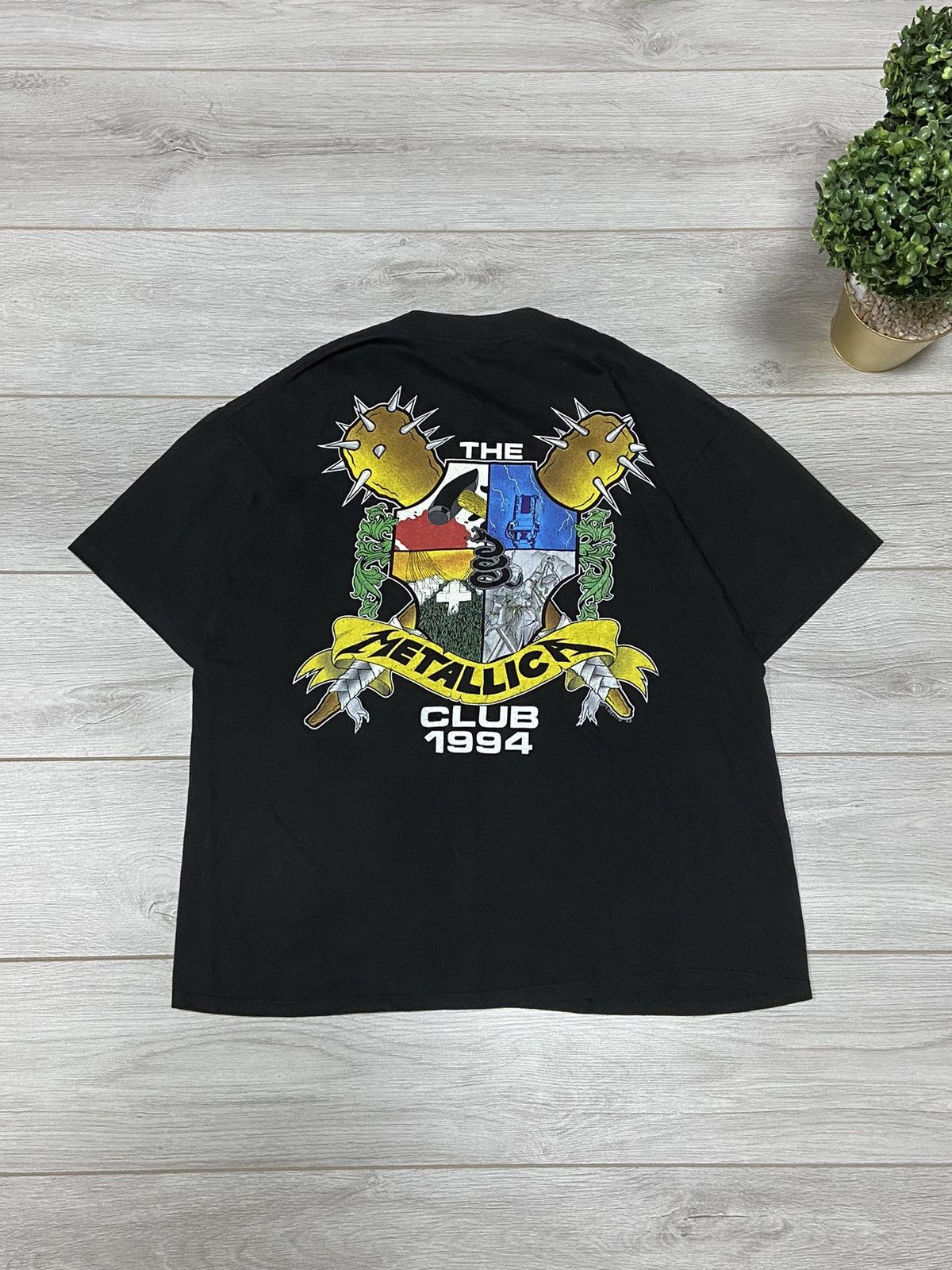 Metallica Metallica the club 1994 vintage t-shirt Size US XL / EU 56 / 4 - 1 Thumbnail