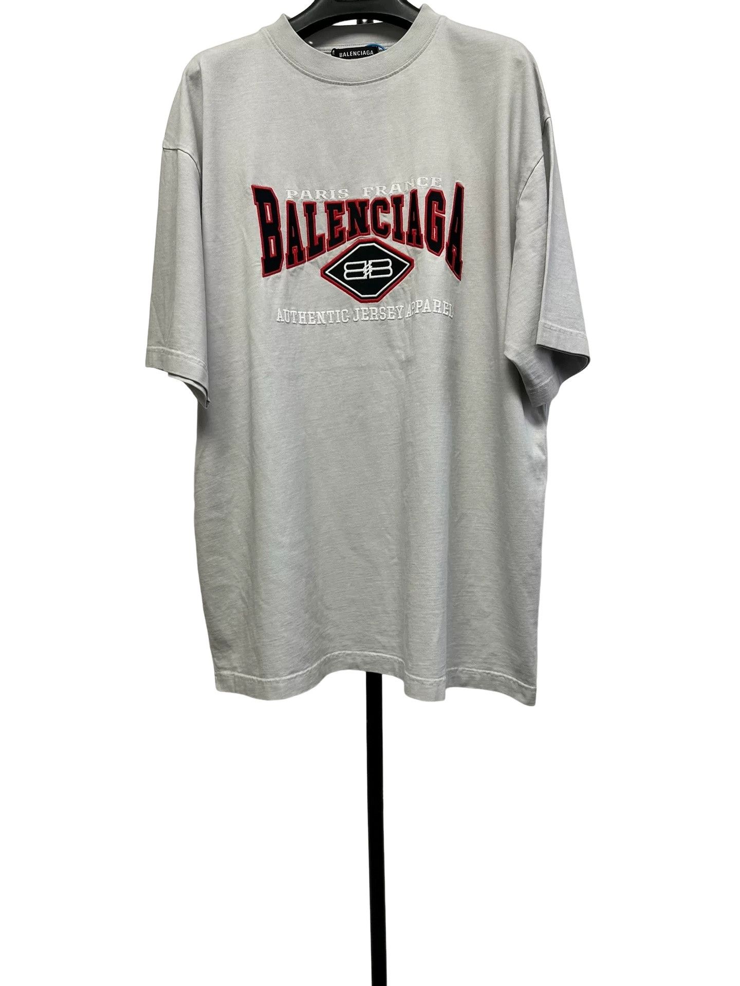 Balenciaga Balenciaga Logo Graphic Jersey T-Shirt S Size US S / EU 44-46 / 1 - 1 Thumbnail