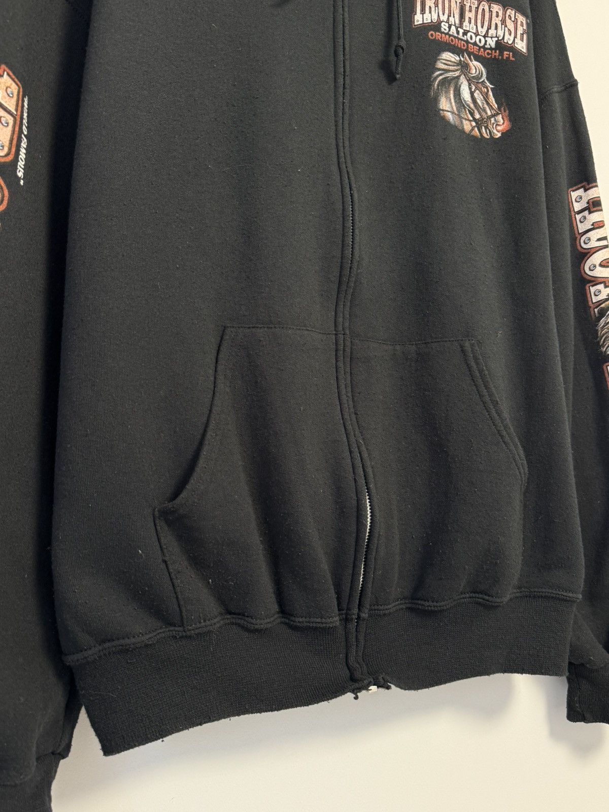 Vintage Iron Horse 2008 Bike week Zip hoodie Vintage Size US XL / EU 56 / 4 - 5 Thumbnail