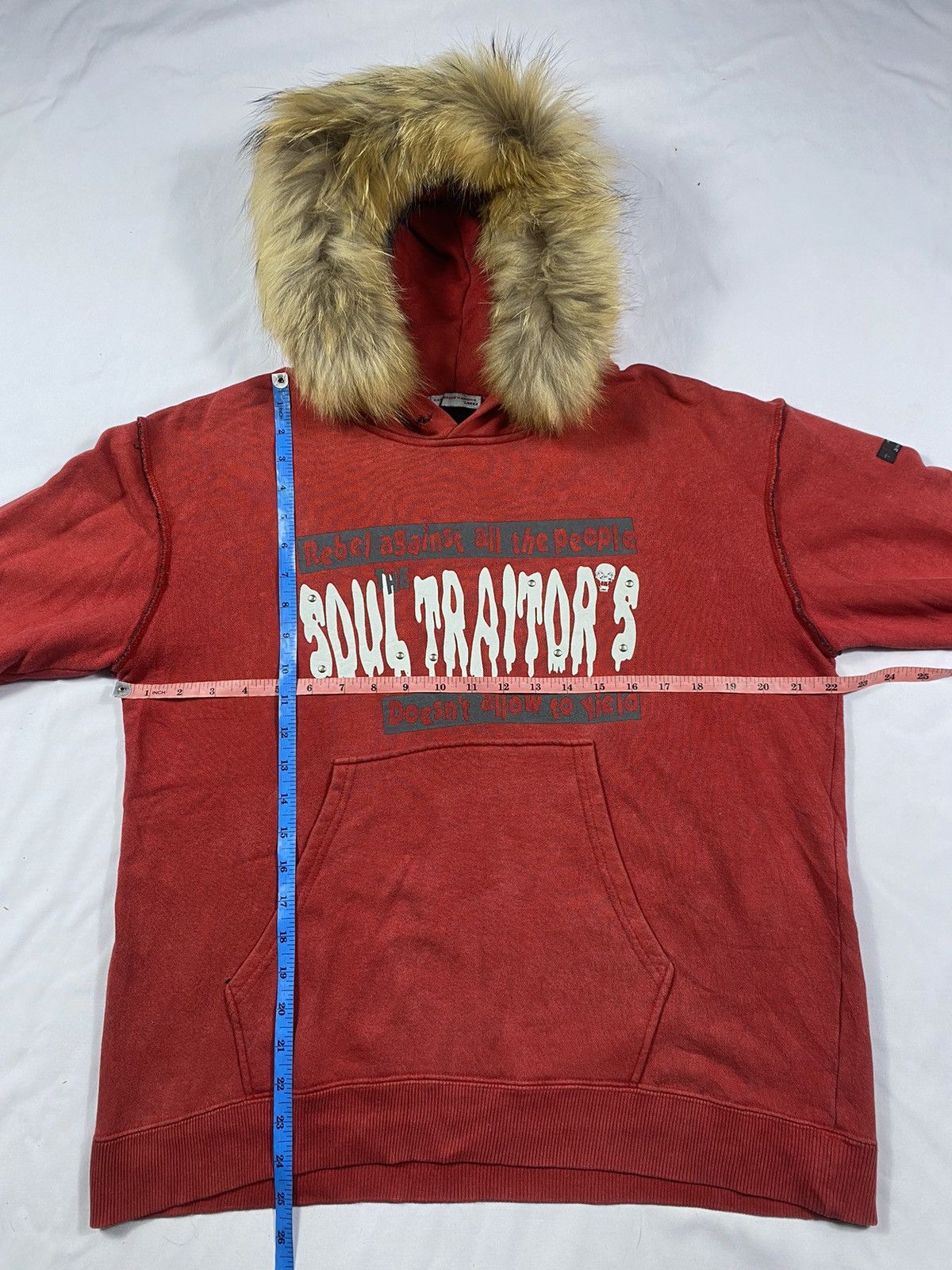 20471120 Japanese Dangerous Warning fur hoodie ifsix lgb style Size US L / EU 52-54 / 3 - 9 Thumbnail