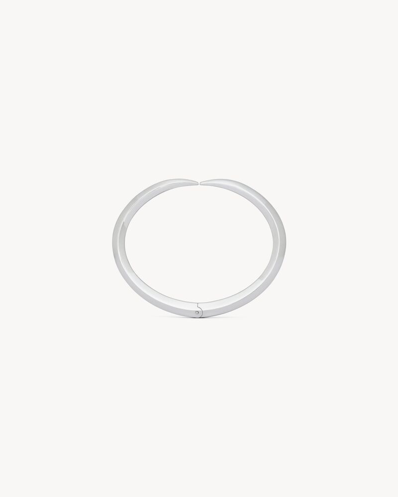 Saint Laurent Paris o1s1wg110126 802240 Size: OS / Claw Bracelet in Metal Silver Size ONE SIZE - 2 Thumbnail