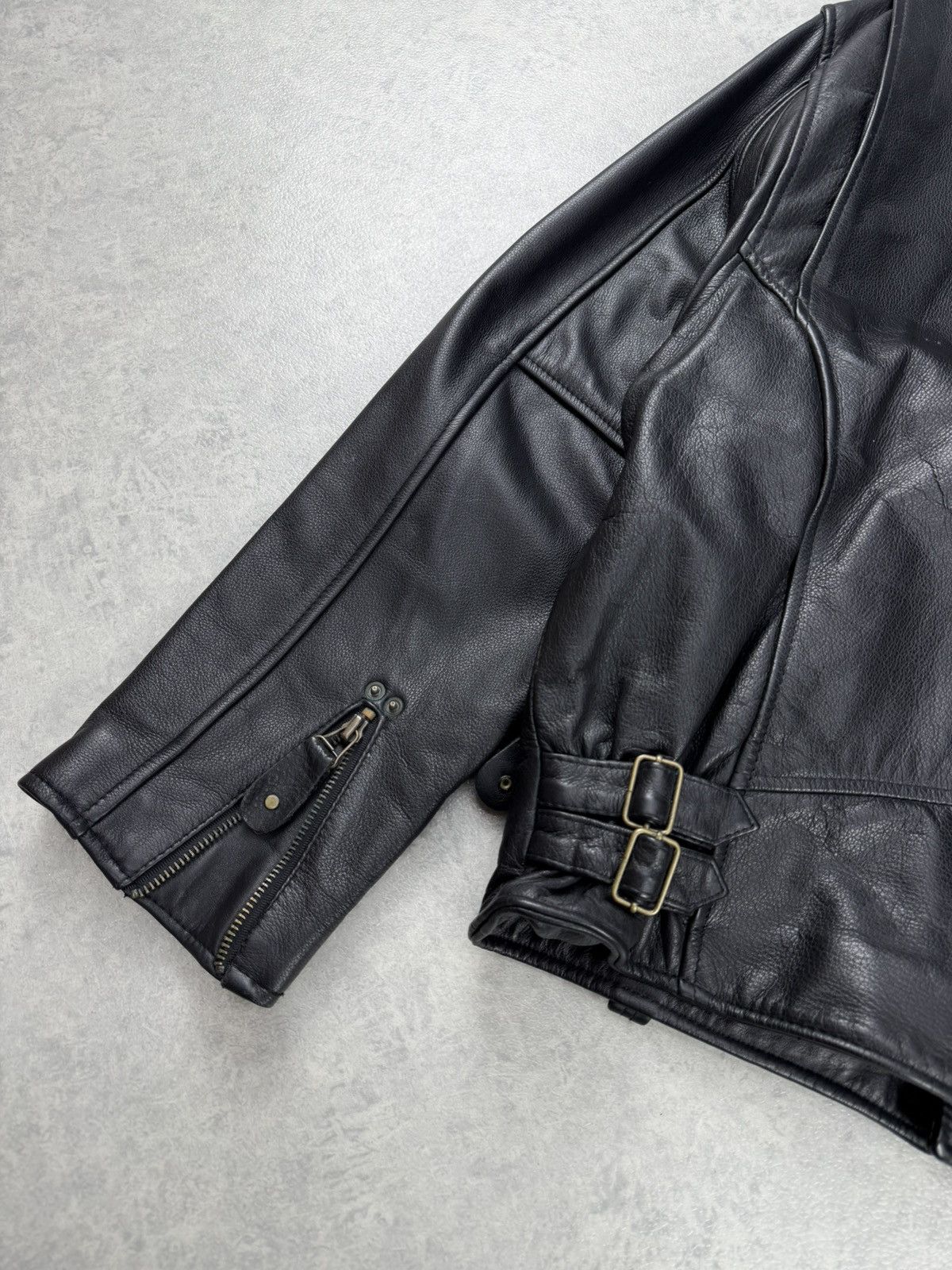 Genuine Leather Vintage Eagle Force Leather Motorcycle Biker Jacket Black Size US M / EU 48-50 / 2 - 13 Thumbnail