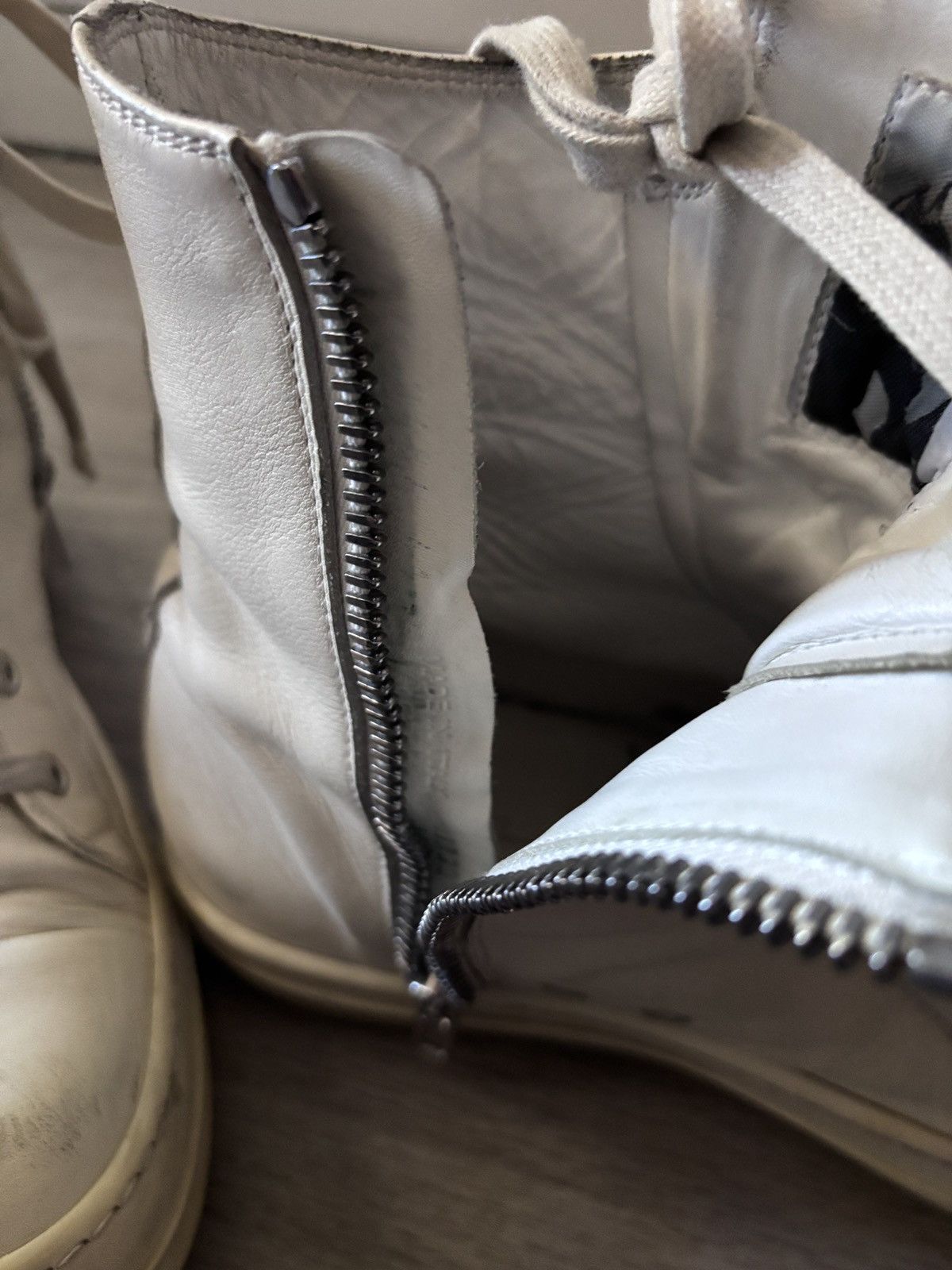 Rick Owens Mainline Ramone High Milk White Size US 8 / EU 41 - 6 Thumbnail