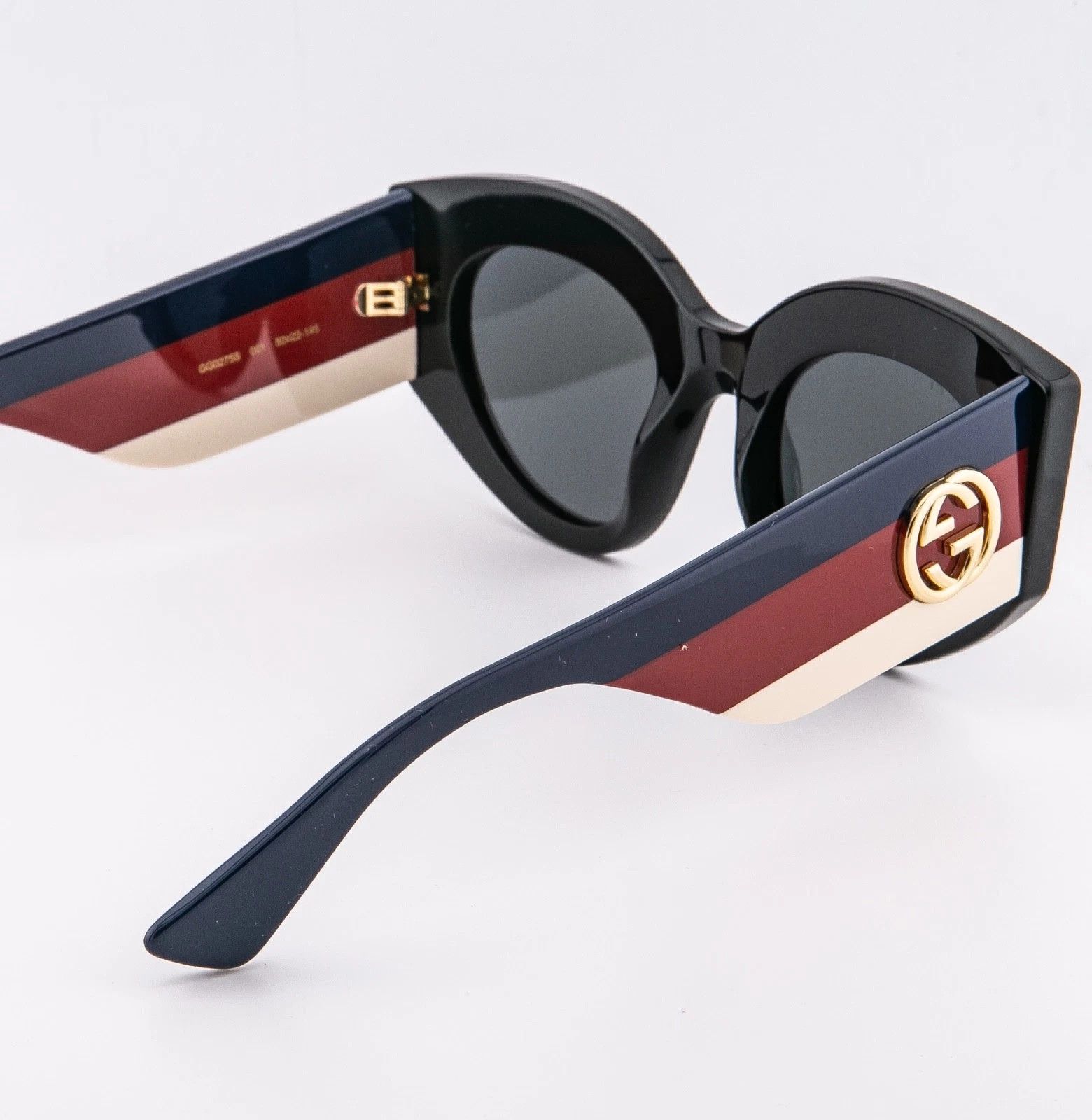 Gucci GUCCI Gg0275S 0275 Black Blue Red Classic Sunglasses 001 Size ONE SIZE - 2 Thumbnail
