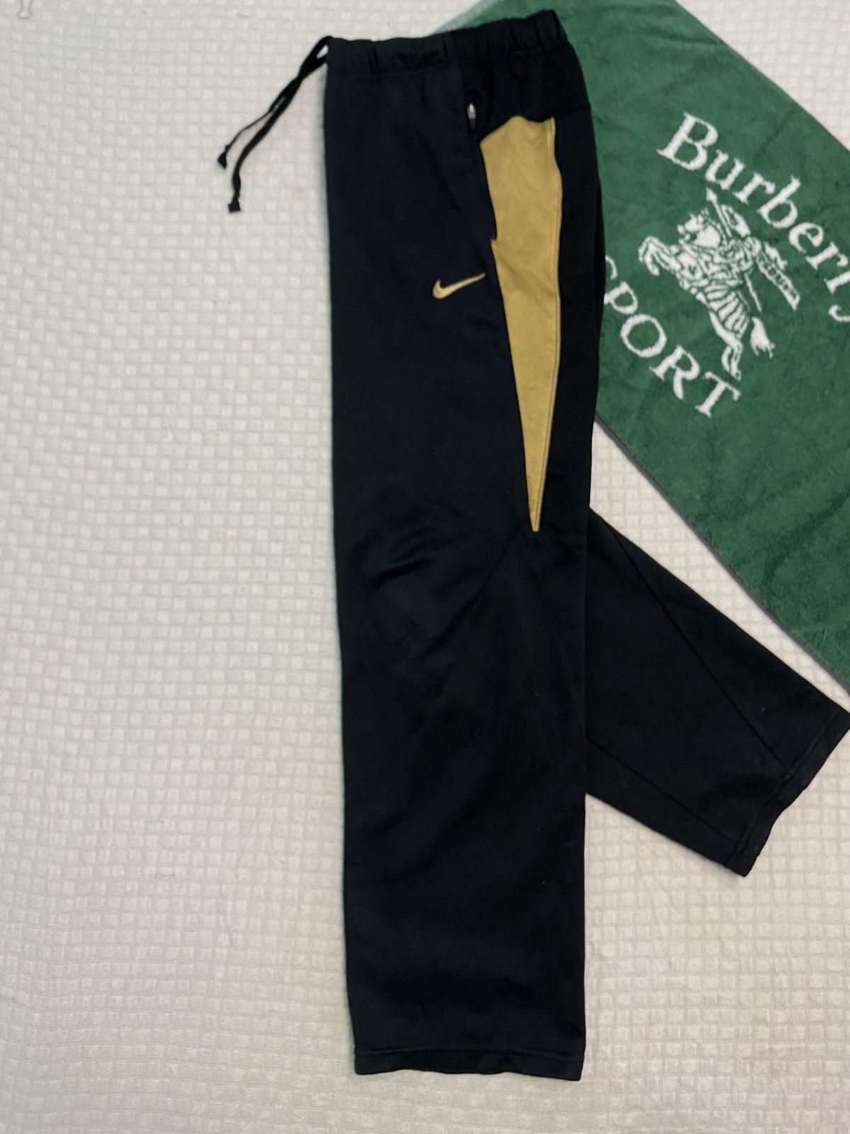 NOCTA × Nike 💥 VINTAGE NIKE 90S BAGGY WIDE LEG SWOOSH TRACK PANTS Y2K Size US 28 / EU 44 - 2 Thumbnail