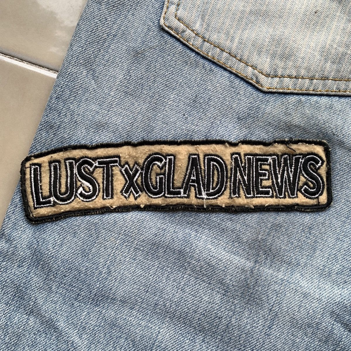 14th Addiction 2000s Lust x GladNews Patchwork Rockstar Distressed Jeans Size US 30 / EU 46 - 12 Thumbnail