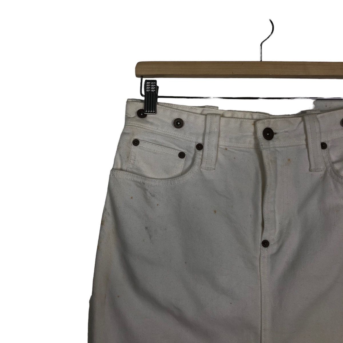 Polo Ralph Lauren 🔥Denim Skirt Ralph Lauren Leather Patch Size 30" / US 8 / IT 44 - 6 Thumbnail