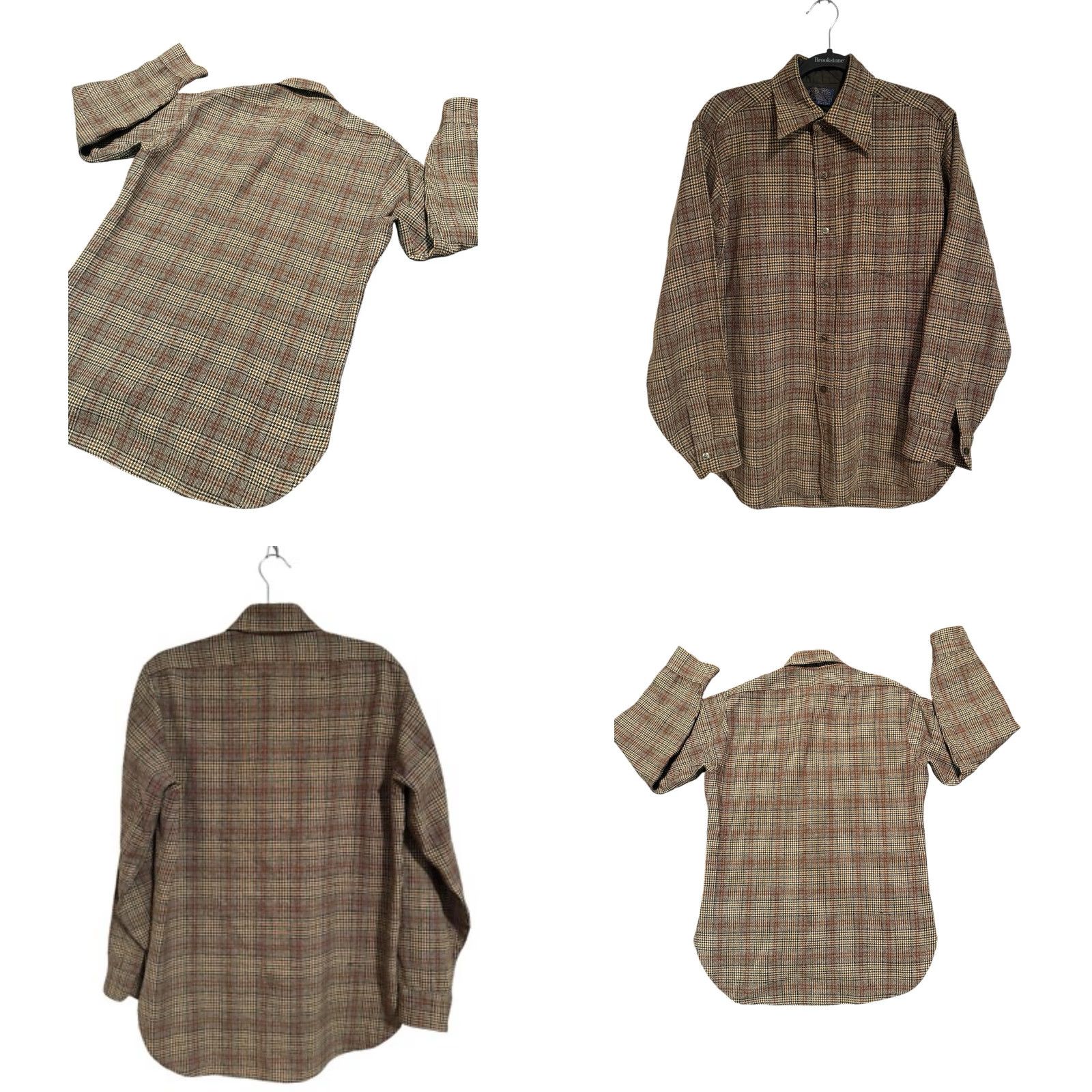 Pendleton VINTAGE Pendleton Board Shirt Men Brown Plaid Wool Flannel Made In USA Size M Size US M / EU 48-50 / 2 - 8 Thumbnail