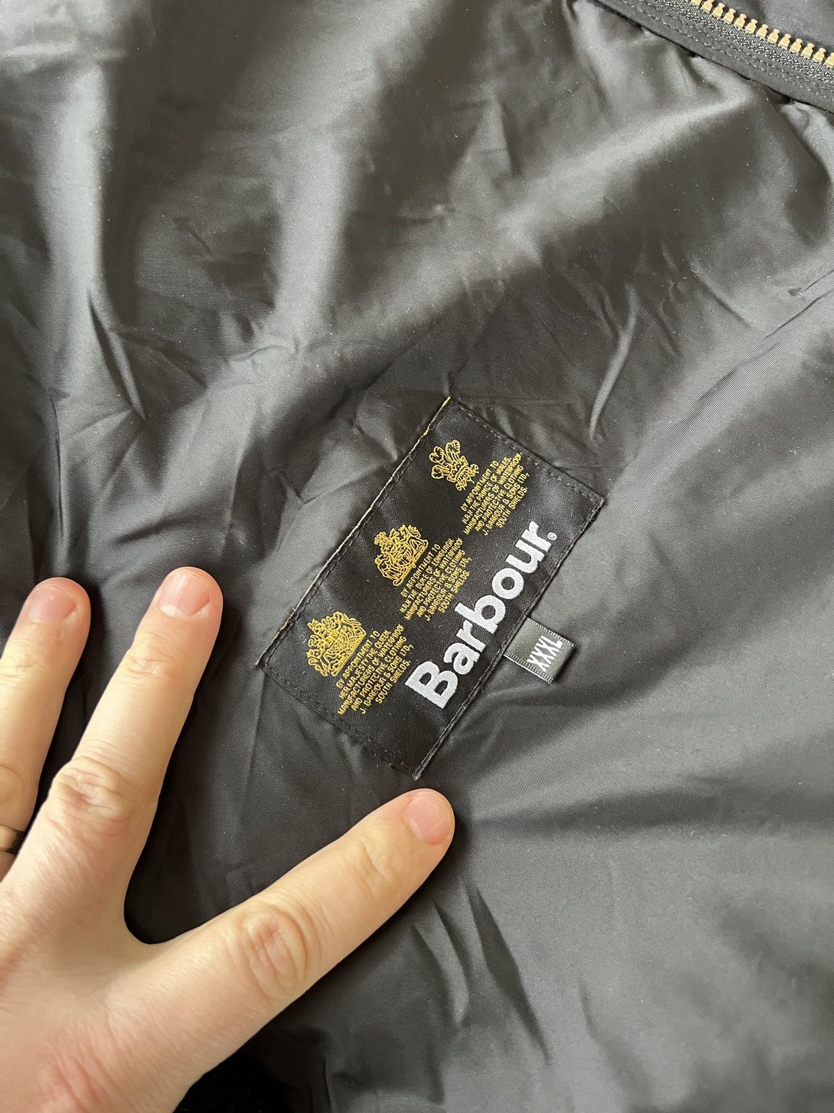 Barbour Barbour Powell Quilted Black Field Jacket Size US XXL / EU 58 / 5 - 6 Thumbnail