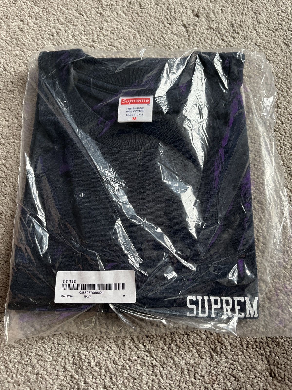 Supreme Supreme E.T. Tee size medium FW15 navy extra terrestrial Size US M / EU 48-50 / 2 - 2 Thumbnail