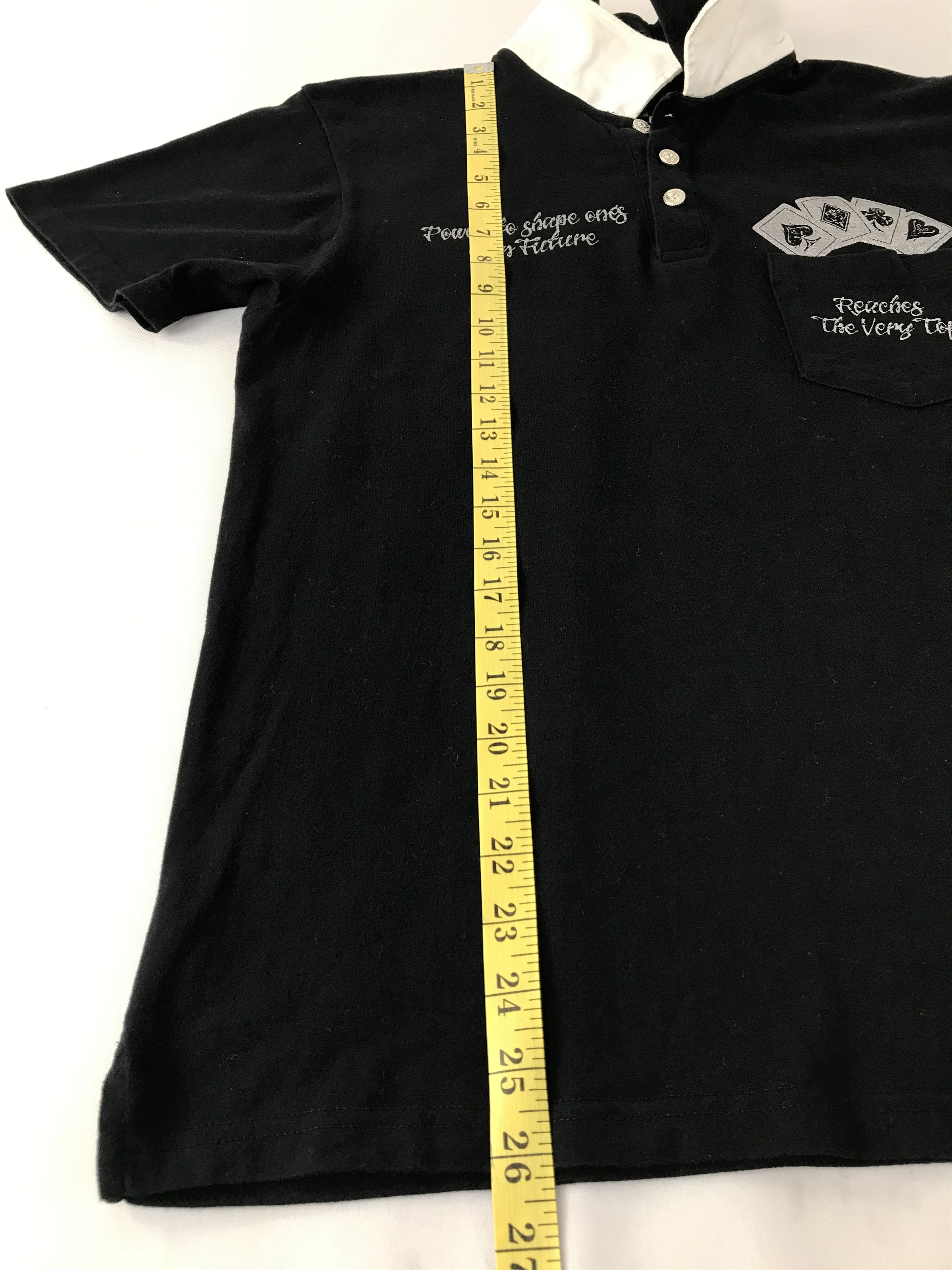 Japanese Brand Vintage Euroyal Printed Skull The Back Side Polo shirt Size US M / EU 48-50 / 2 - 12 Thumbnail