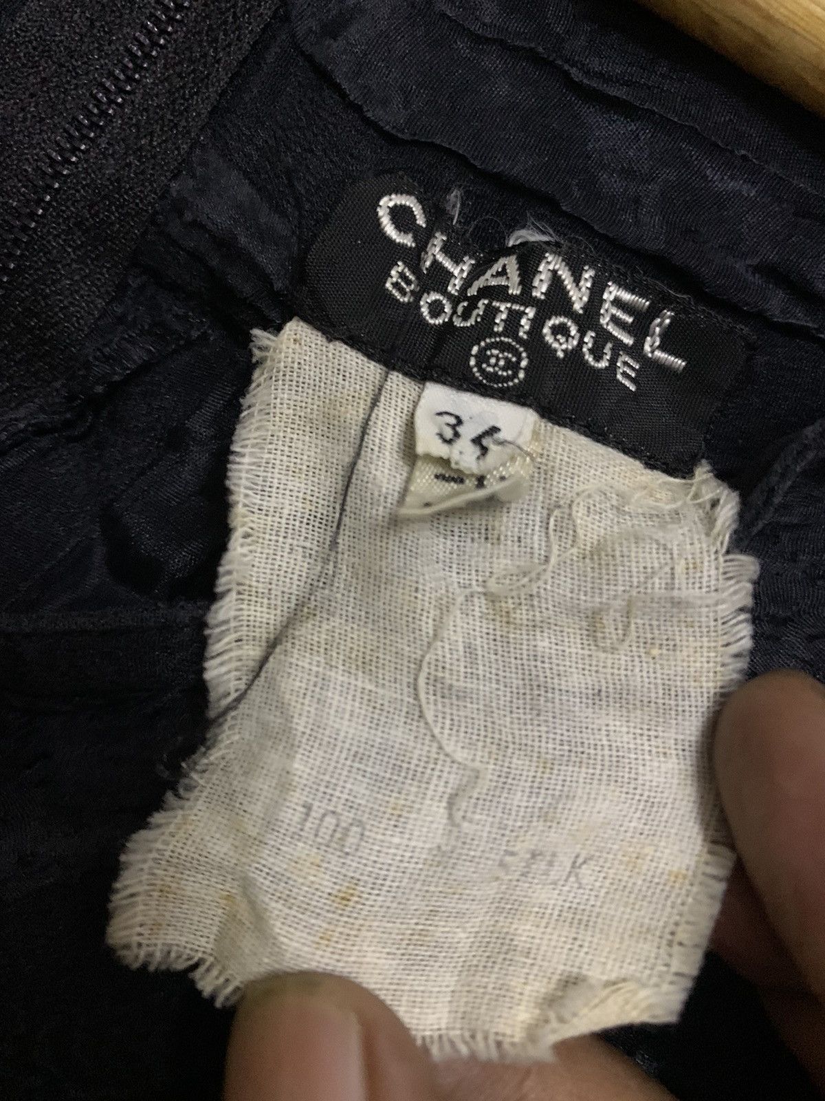 Chanel × Vintage 💥Vintage Chanel Silk Dress Shirt Size XS / US 0-2 / IT 36-38 - 10 Thumbnail
