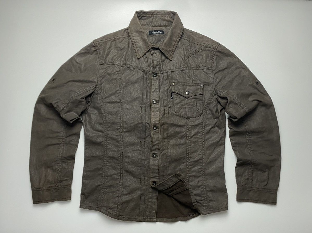 Tornado Mart Rare Tornado Mart Avant-Garde Wax Jeans Shirt Size US L / EU 52-54 / 3 - 2 Thumbnail