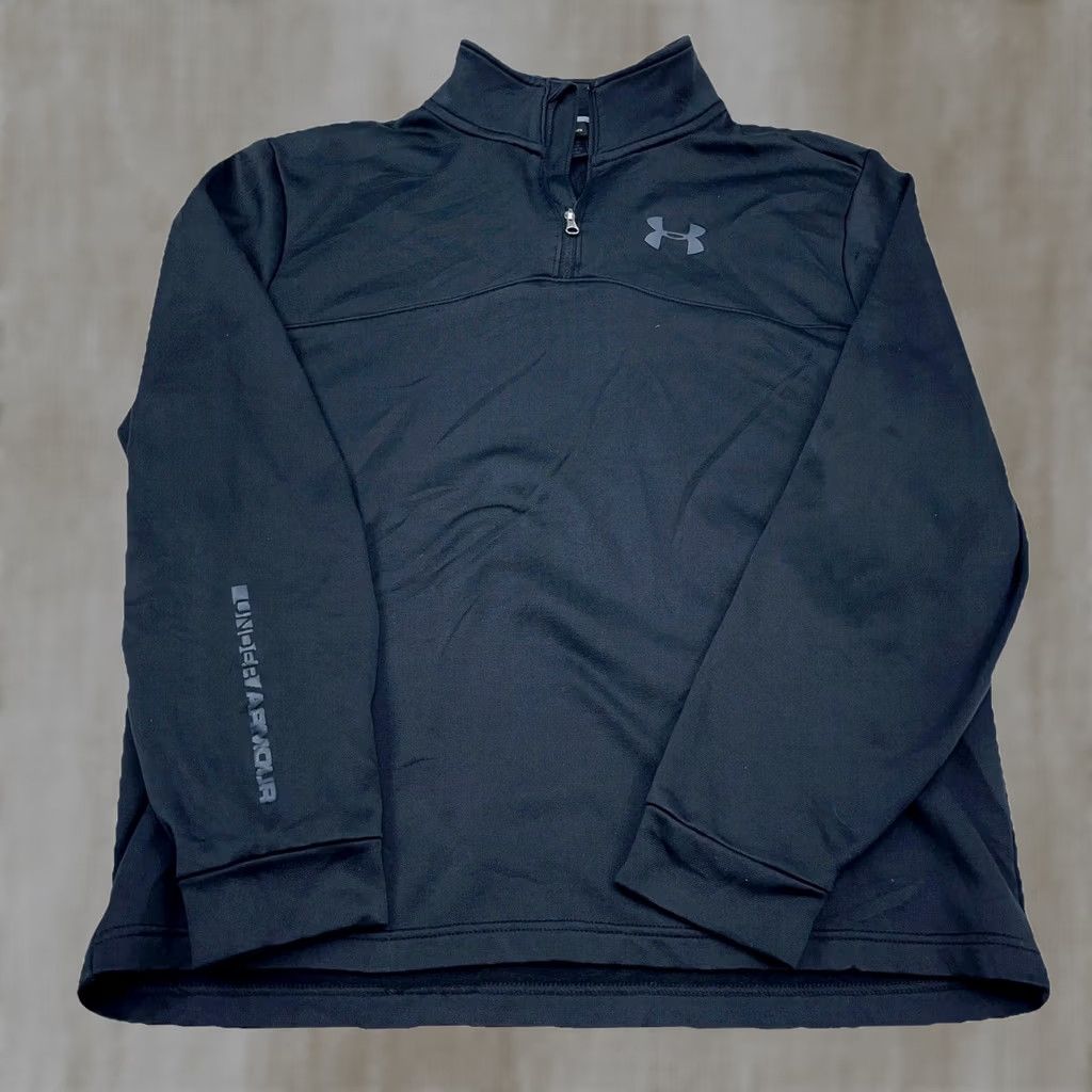 Under Armour Under Armour Sweatshirt Men Medium Black Pullover Sweater Quarter Zip Golf Size US M / EU 48-50 / 2 - 1 Thumbnail