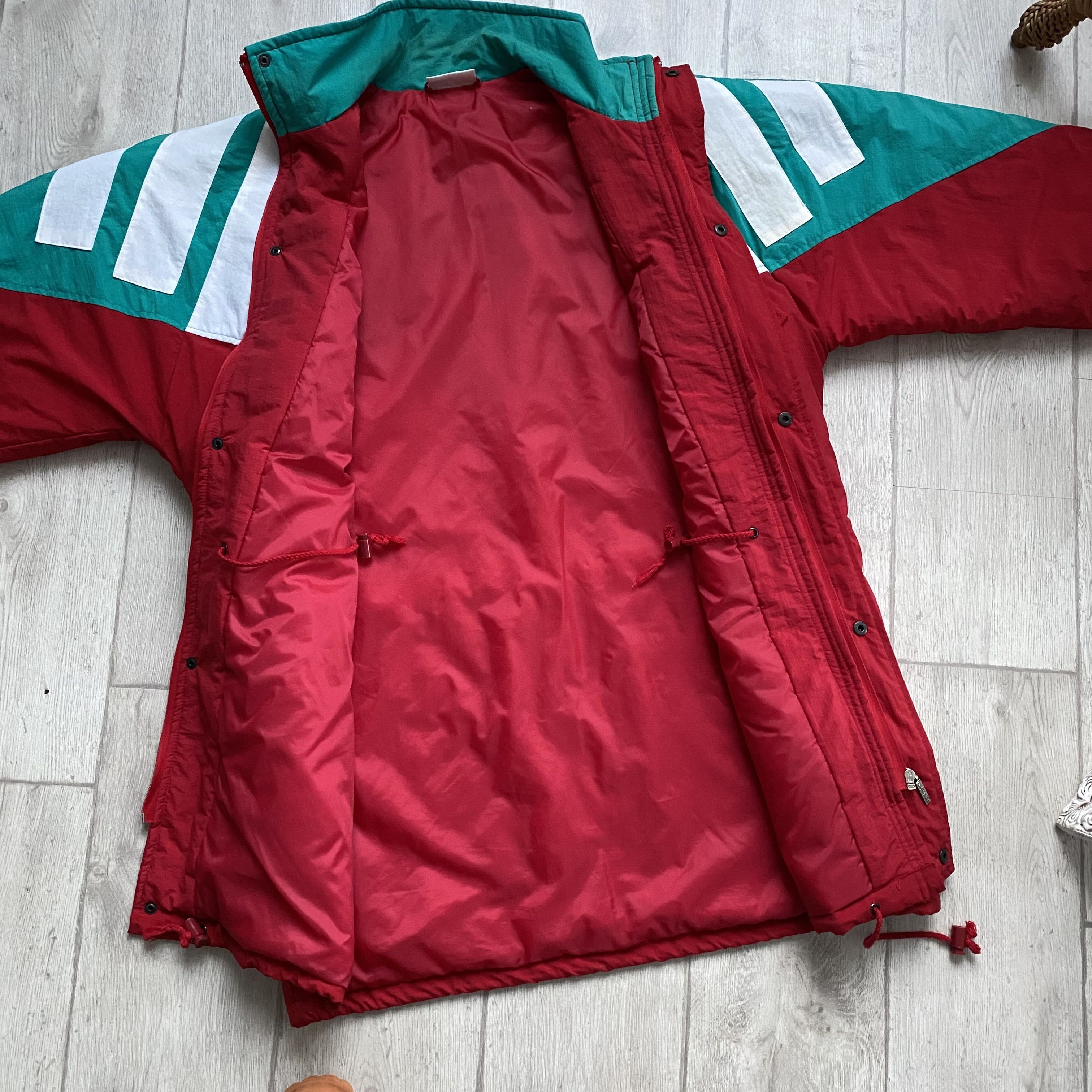 Adidas 🔥 Vintage 90s Adidas Puffer Long Jacket Winter Parka Coat Size US L / EU 52-54 / 3 - 8 Thumbnail