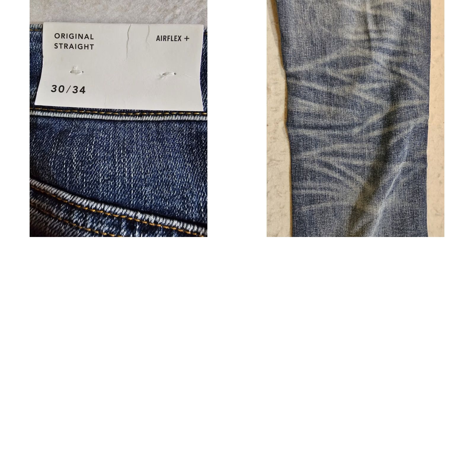 American Eagle Outfitters VINTAGE NWT American Eagle Airflex+ Original Straight Destroyed Dark Denim Jeans 30x34 Mens Size US 30 / EU 46 - 9 Thumbnail