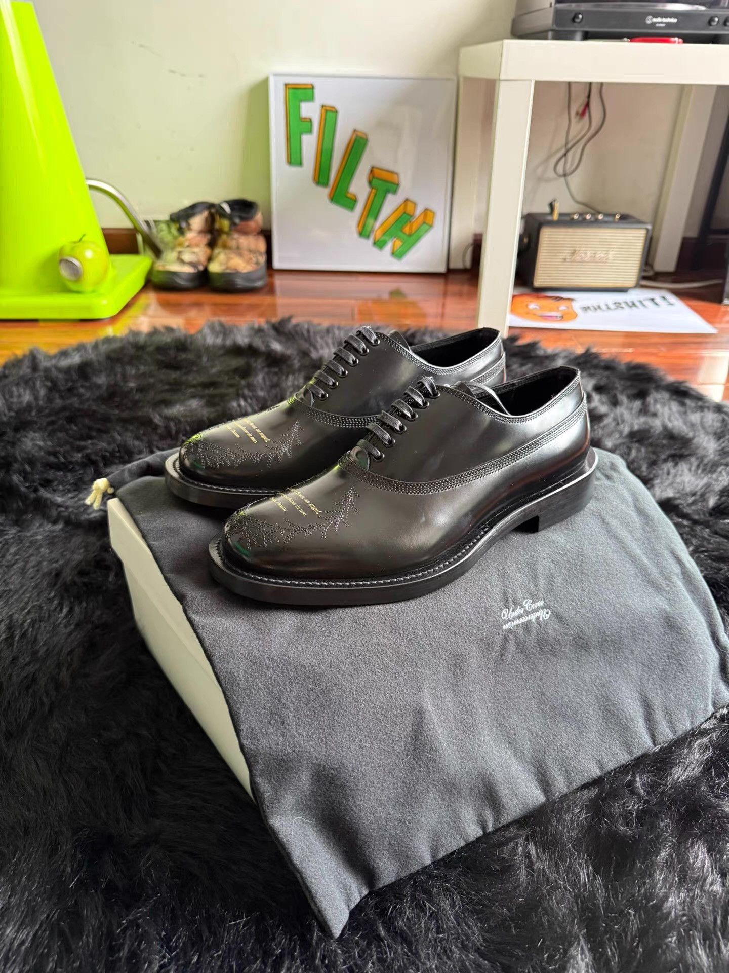 Undercover Undercover Poetry Leather Shoes Q17 Size US 8 / EU 41 - 1 Thumbnail