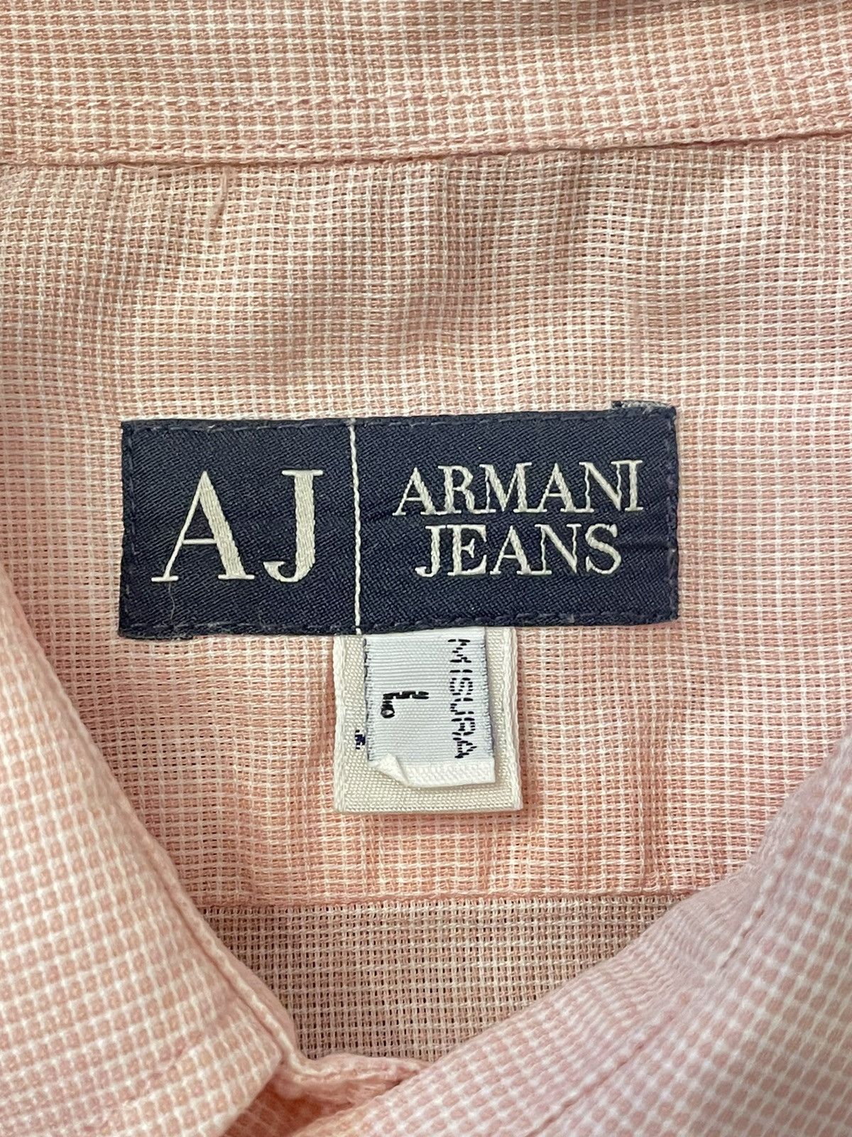 Armani Vintage Armani Jeans Shirt Mens Short Sleeve Button Up AJ Size US L / EU 52-54 / 3 - 10 Thumbnail