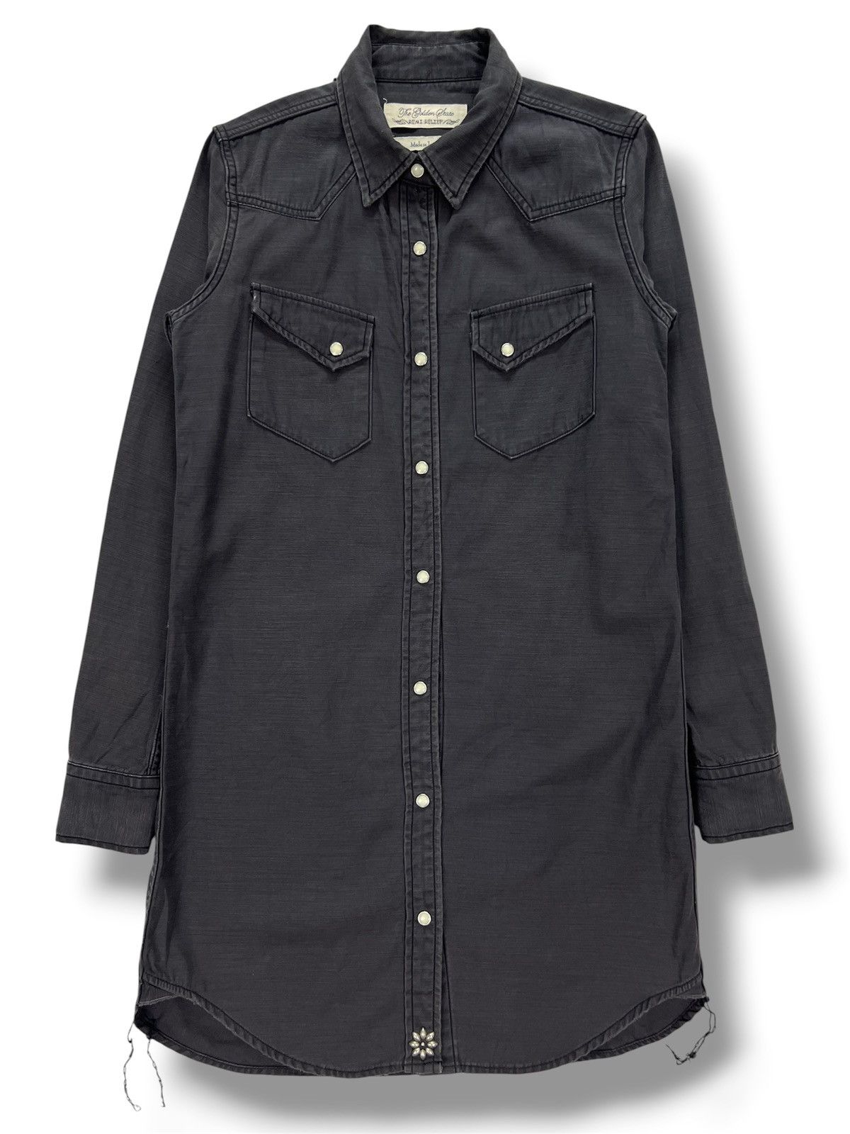 Remi Relief Remi Relief Longline Western Snap Shirt Size XS / US 0-2 / IT 36-38 - 1 Thumbnail