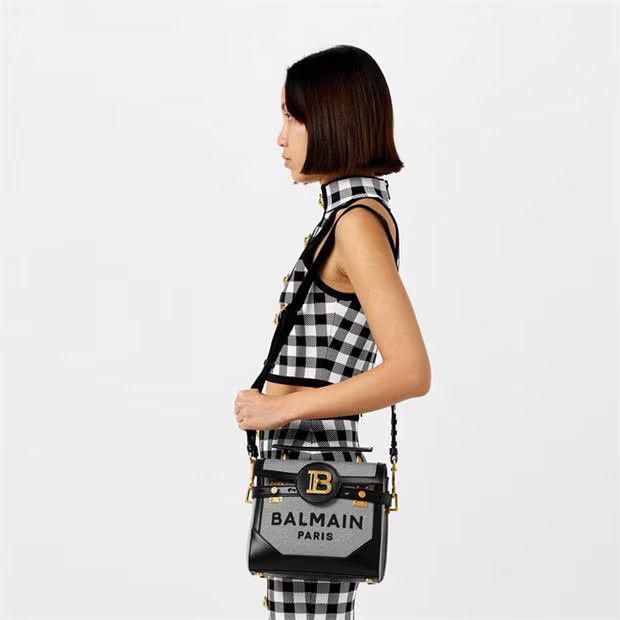 Balmain o1g2r1mq0924 Tank Tops in Black & White Size S / US 4 / IT 40 - 5 Thumbnail