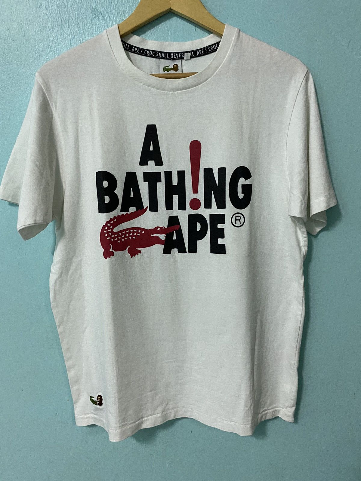 Bape x lacoste t shirt hotsell