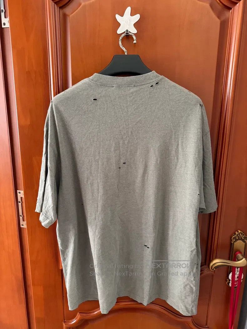 Acne Studios Acne Studios Grey Hole-Ring Short Sleeve Top Size US XL / EU 56 / 4 - 2 Thumbnail
