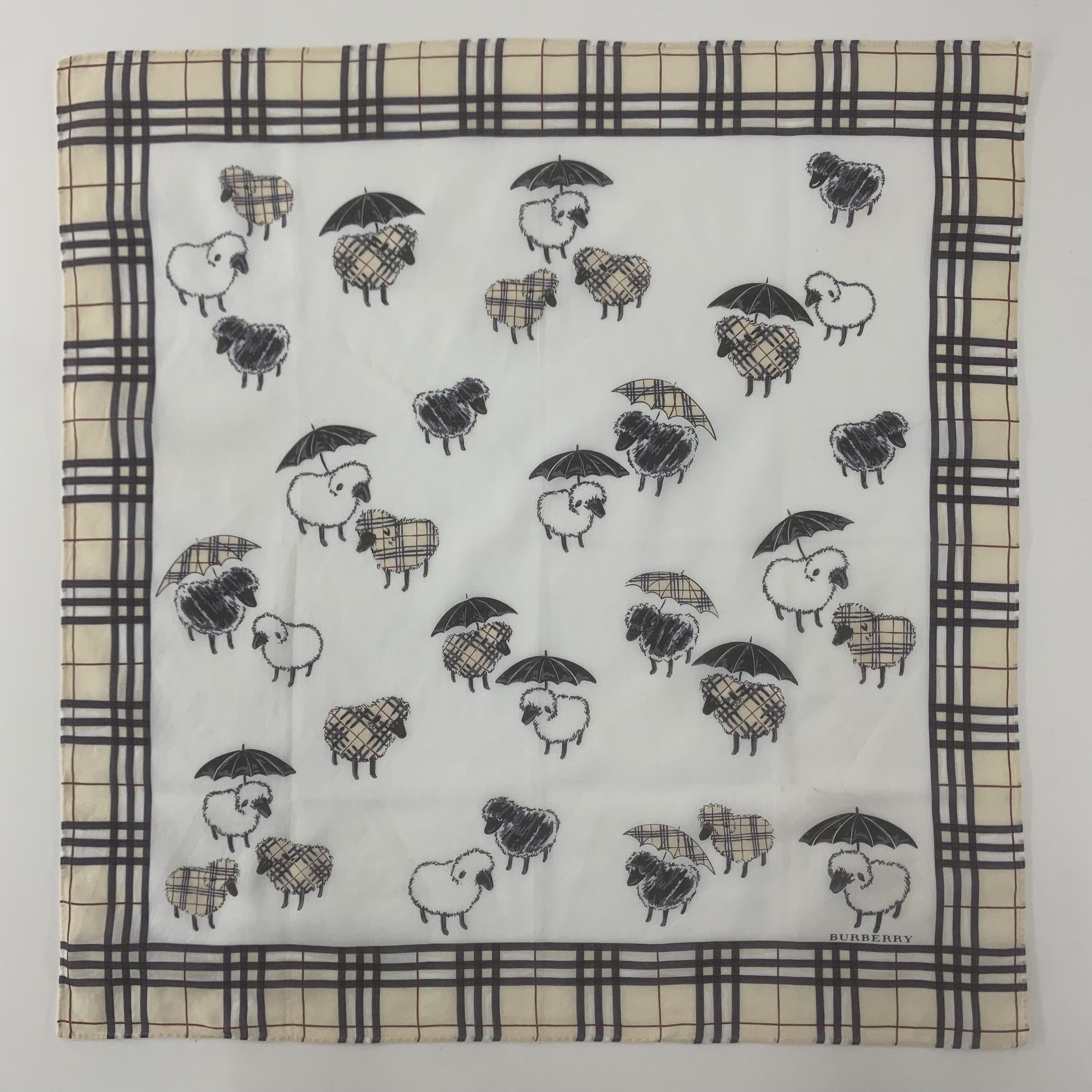 Burberry Burberry Handkerchief Bandana Neckerchief Pocket Square Size ONE SIZE - 2 Thumbnail