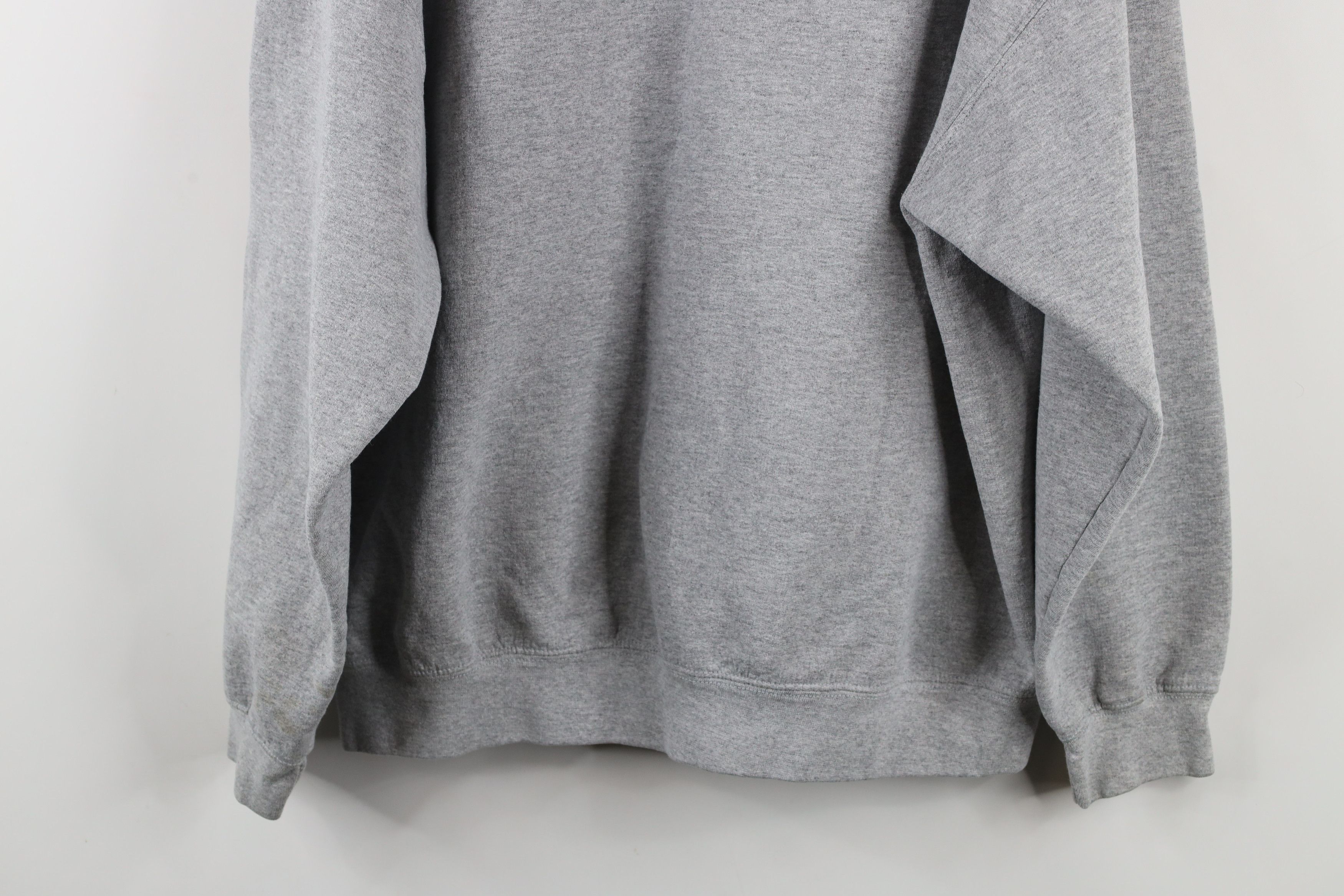 Vintage Vintage 90s Streetwear Hoodie Sweatshirt Heather Gray Size US XL / EU 56 / 4 - 10 Thumbnail