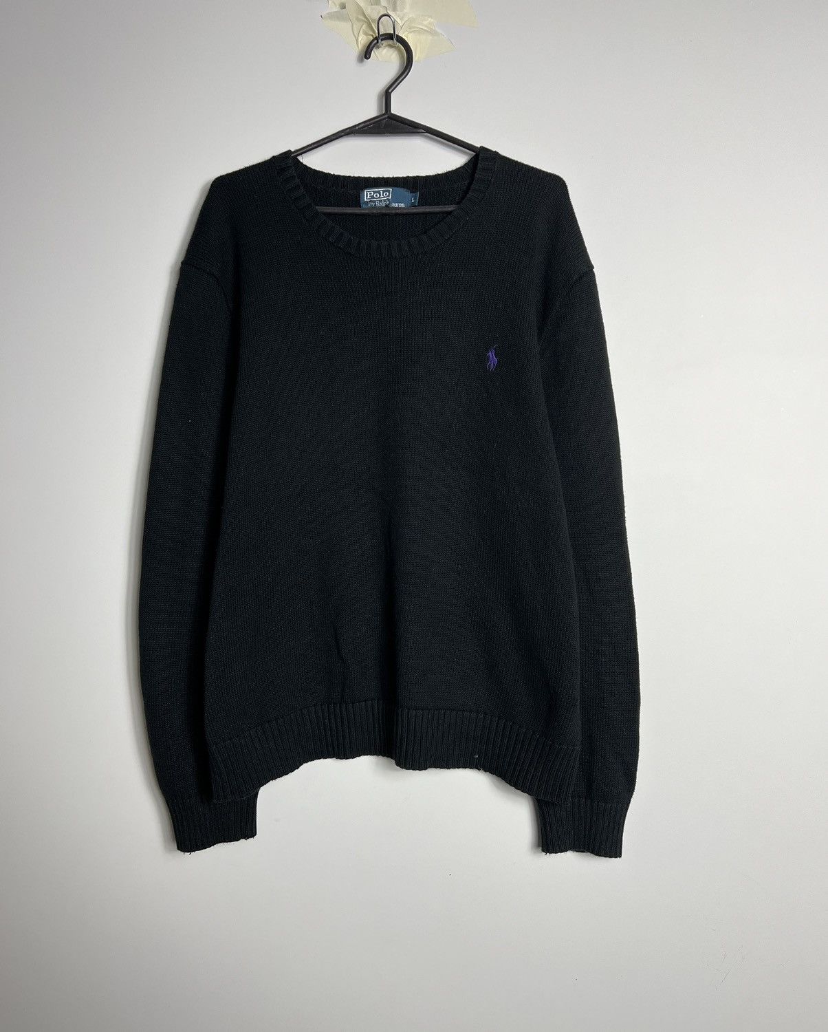 Polo Ralph Lauren × Ralph Lauren Sweater Polo Ralph Lauren 100% cotton black Size US L / EU 52-54 / 3 - 1 Thumbnail
