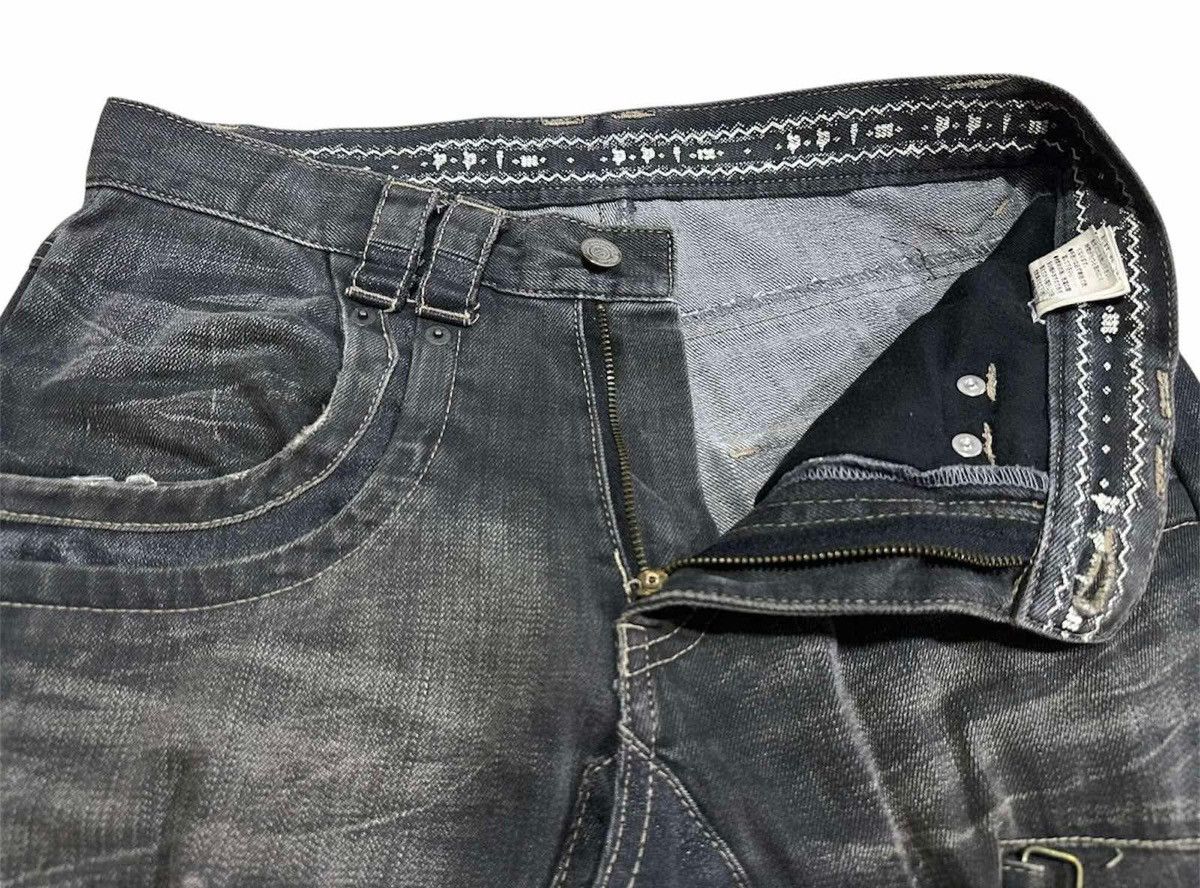 Japanese Brand × Le Grande Bleu (L.G.B.) × PPFM 🔥Sick Y2K PPFM Cargo Black Denim Detachable 3D Pockets Size US 30 / EU 46 - 5 Thumbnail